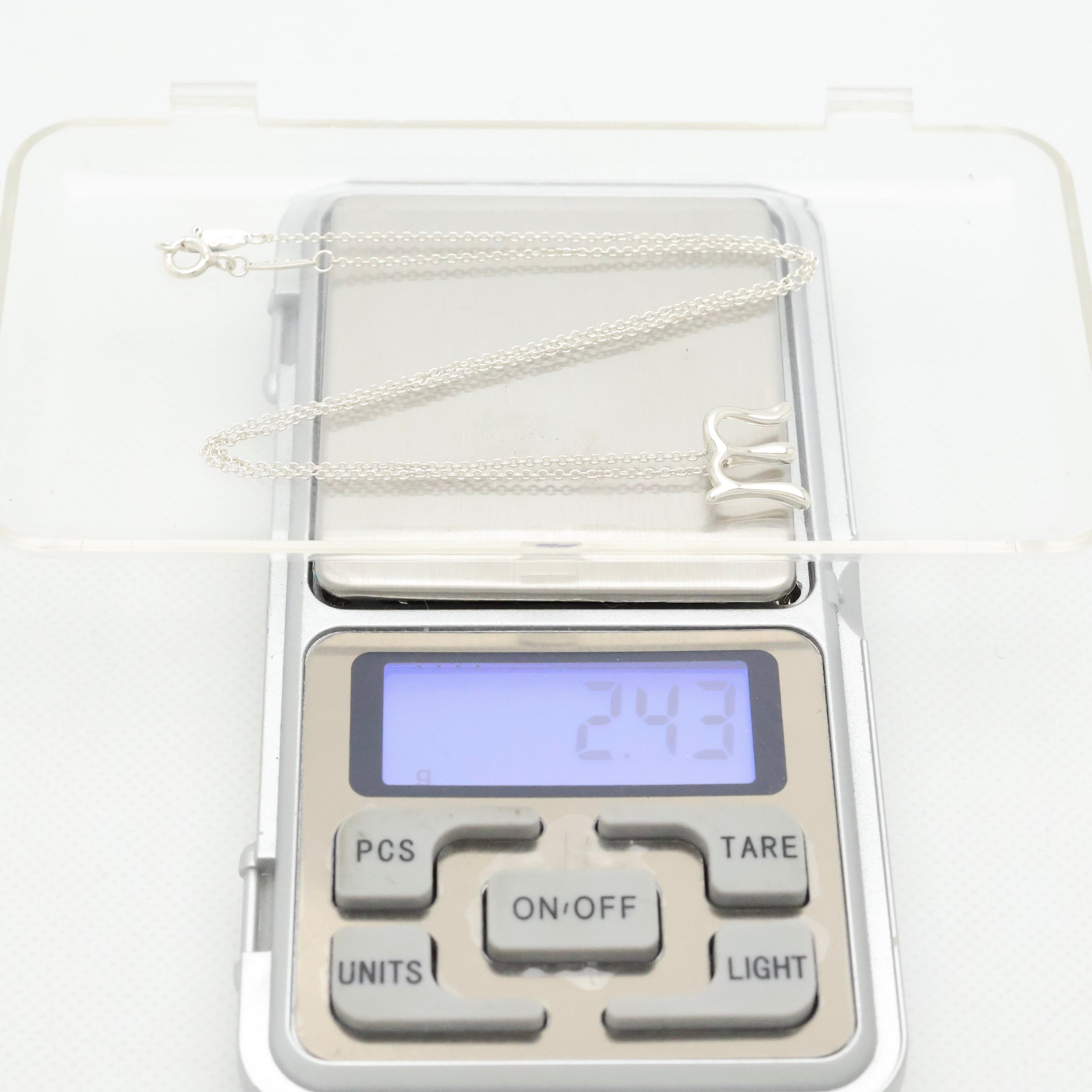 TIFFANY&Co. レター イニシャル M エルサペレッティ ネックレス AG925