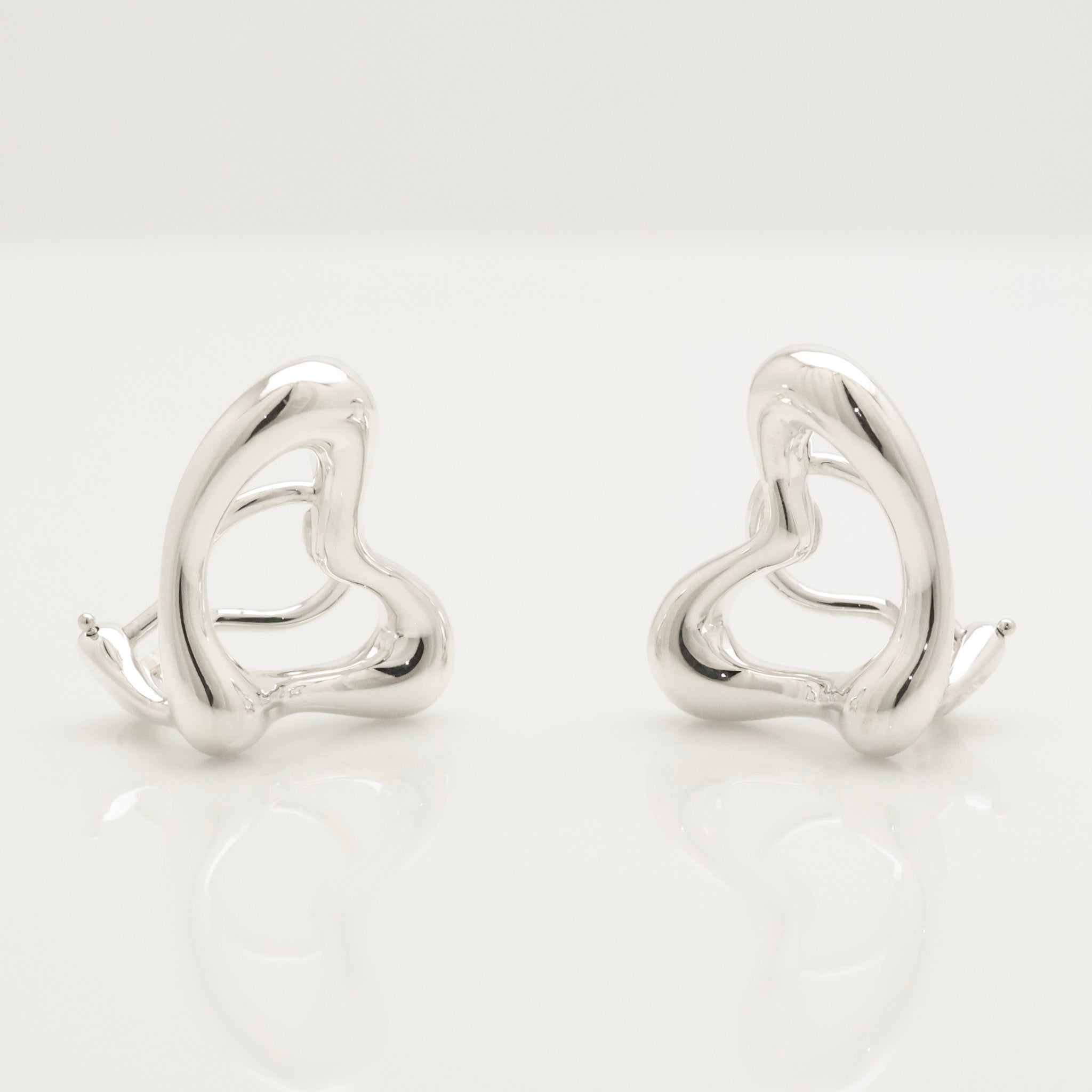 TIFFANY&Co. オープンハート エルサペレッティ クリップ イヤリング AG925