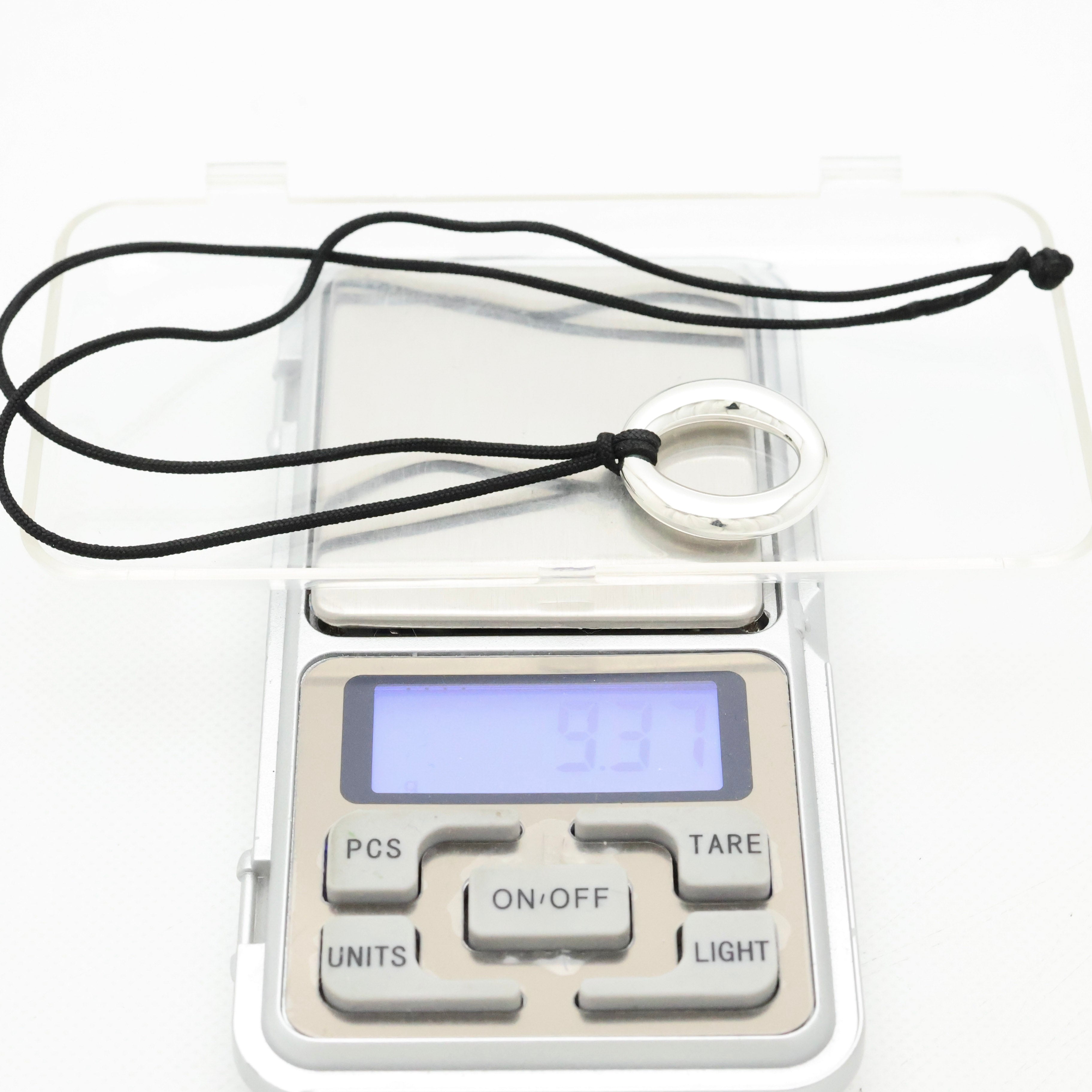  Tiffany & Co. Seviana Silk Cord Necklace Sterling Silver 925