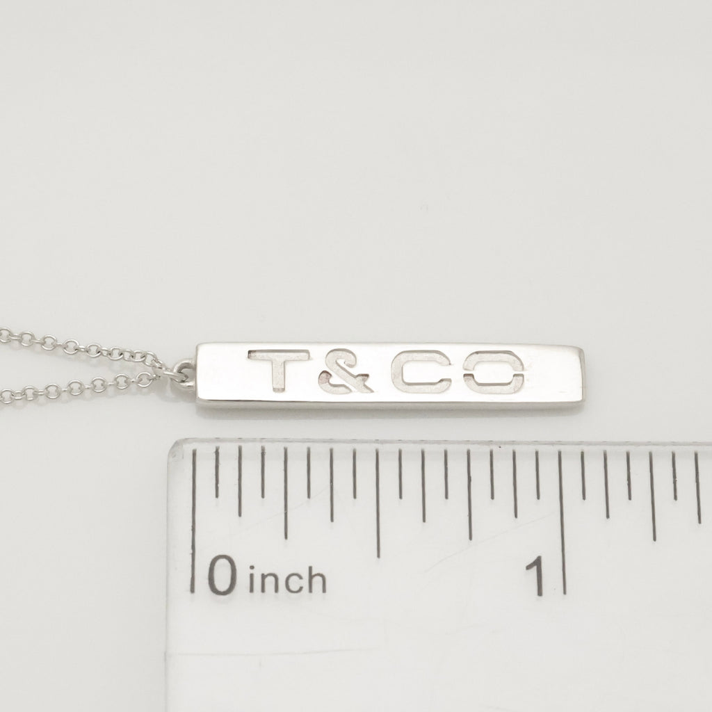TIFFANY&Co.Ｔ & CO ロゴ バー ネックレス AG925