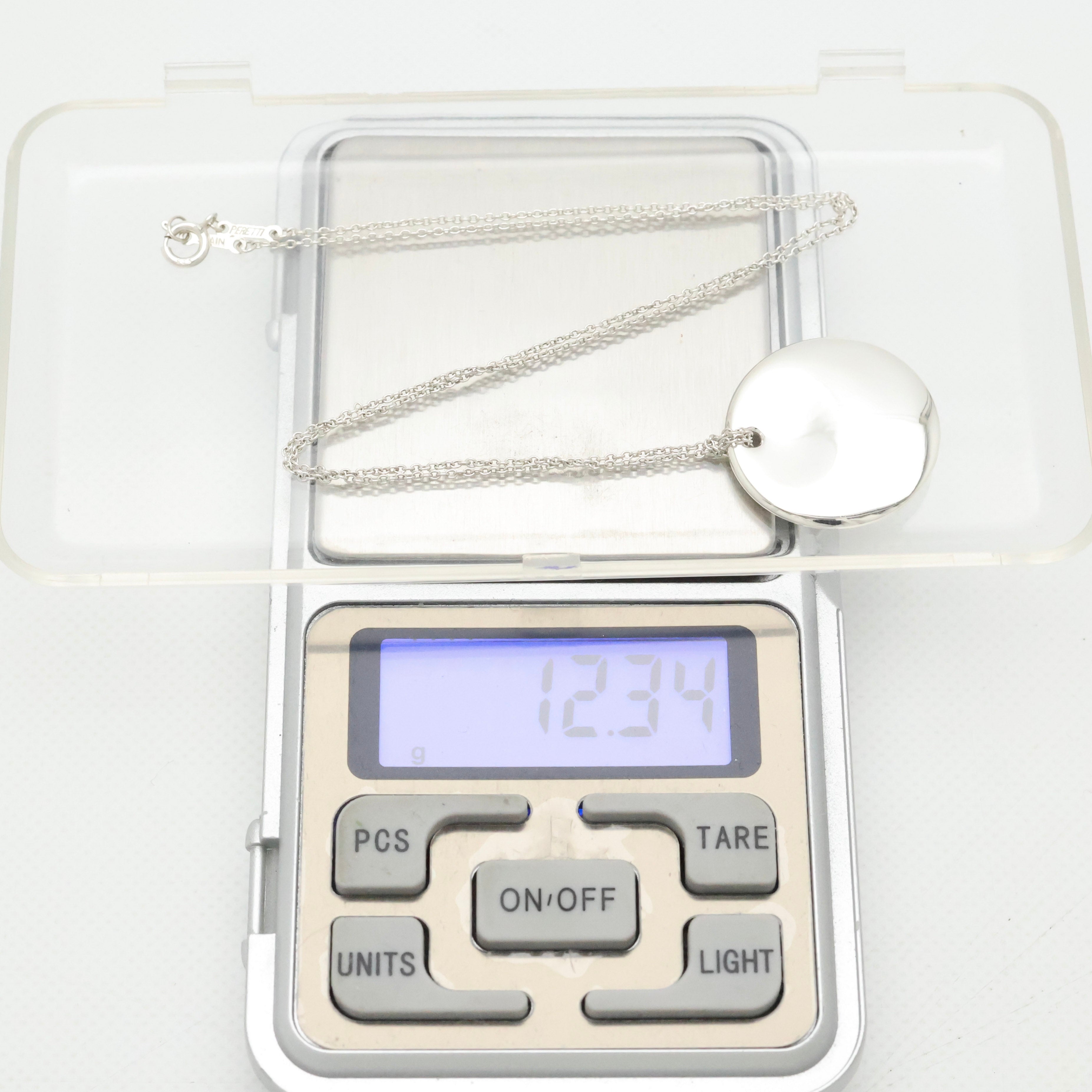 TIFFANY&Co.ラウンド ディスク エルサペレッティ ネックレス AG925