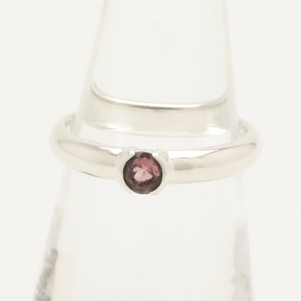  Tiffany & Co. Pink Tourmaline Stack Band Ring Sterling Silver 925