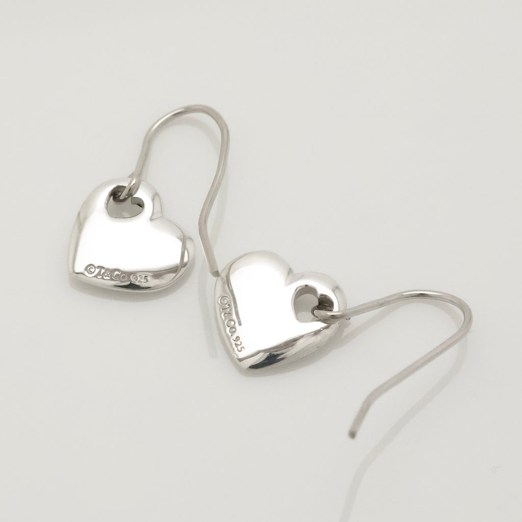 TIFFANY&Co. 2 ハート ステンシル カットアウト フック ピアス AG925