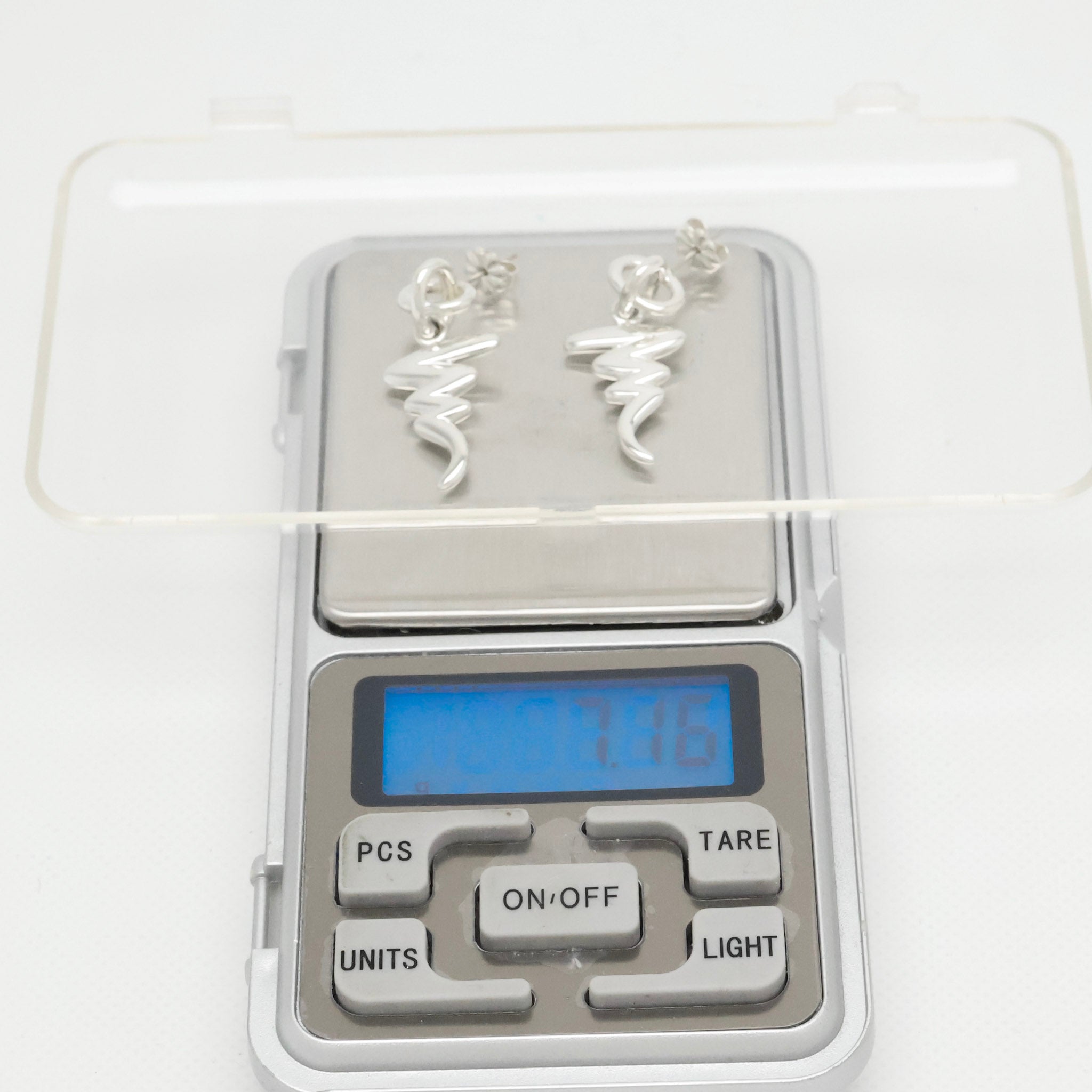 Tiffany & Co. Picasso Scribble Zig Zag Stud Earrings Sterling Silver 925