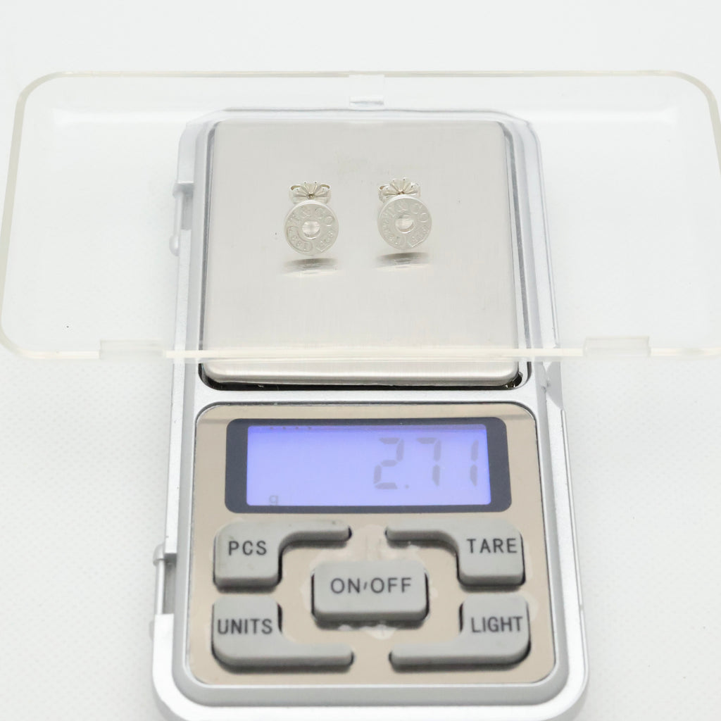 Tiffany & Co. 1837 Round Circle Stud Earrings Sterling Silver 925 