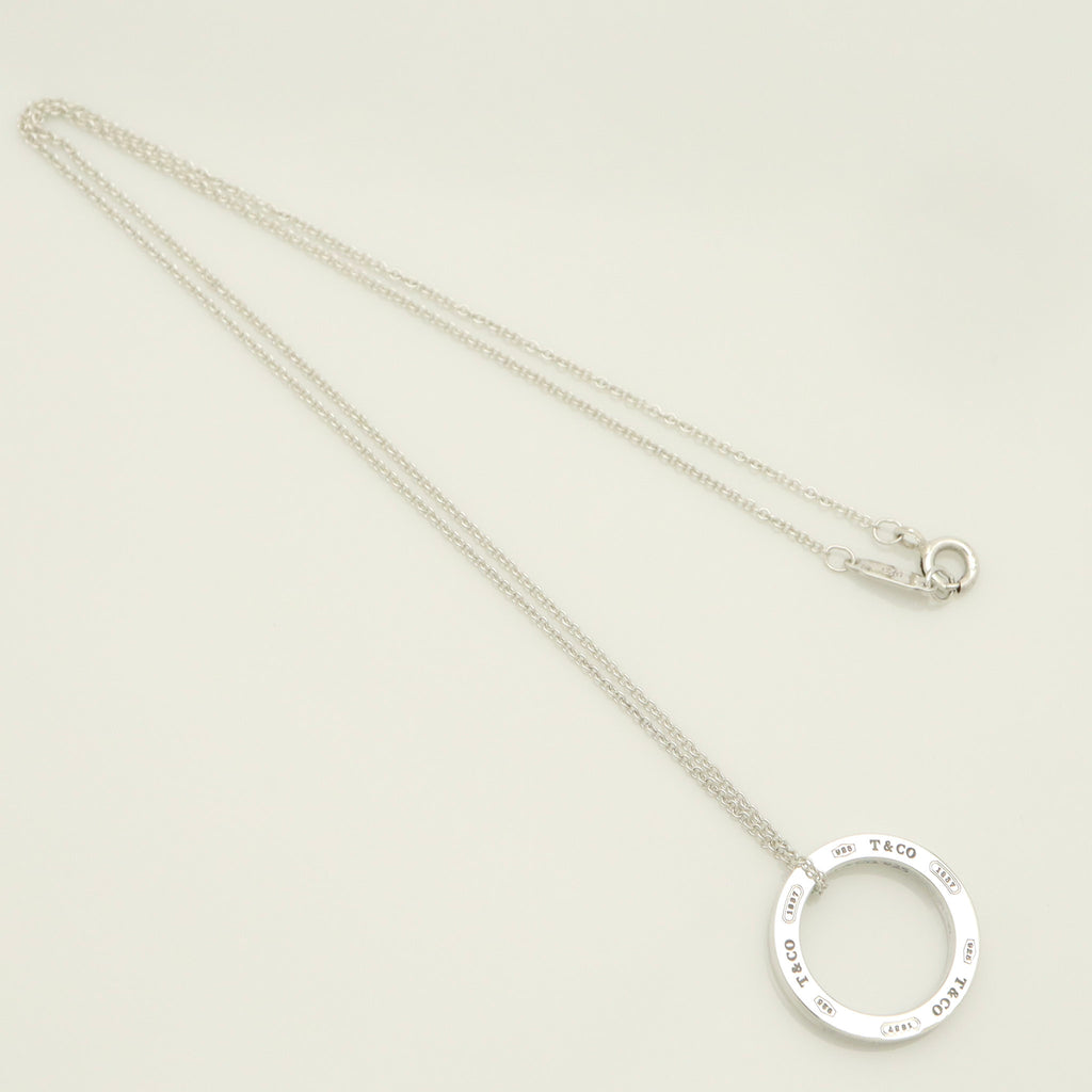Tiffany & Co. Round Circle Pendant Necklace Sterling Silver 925