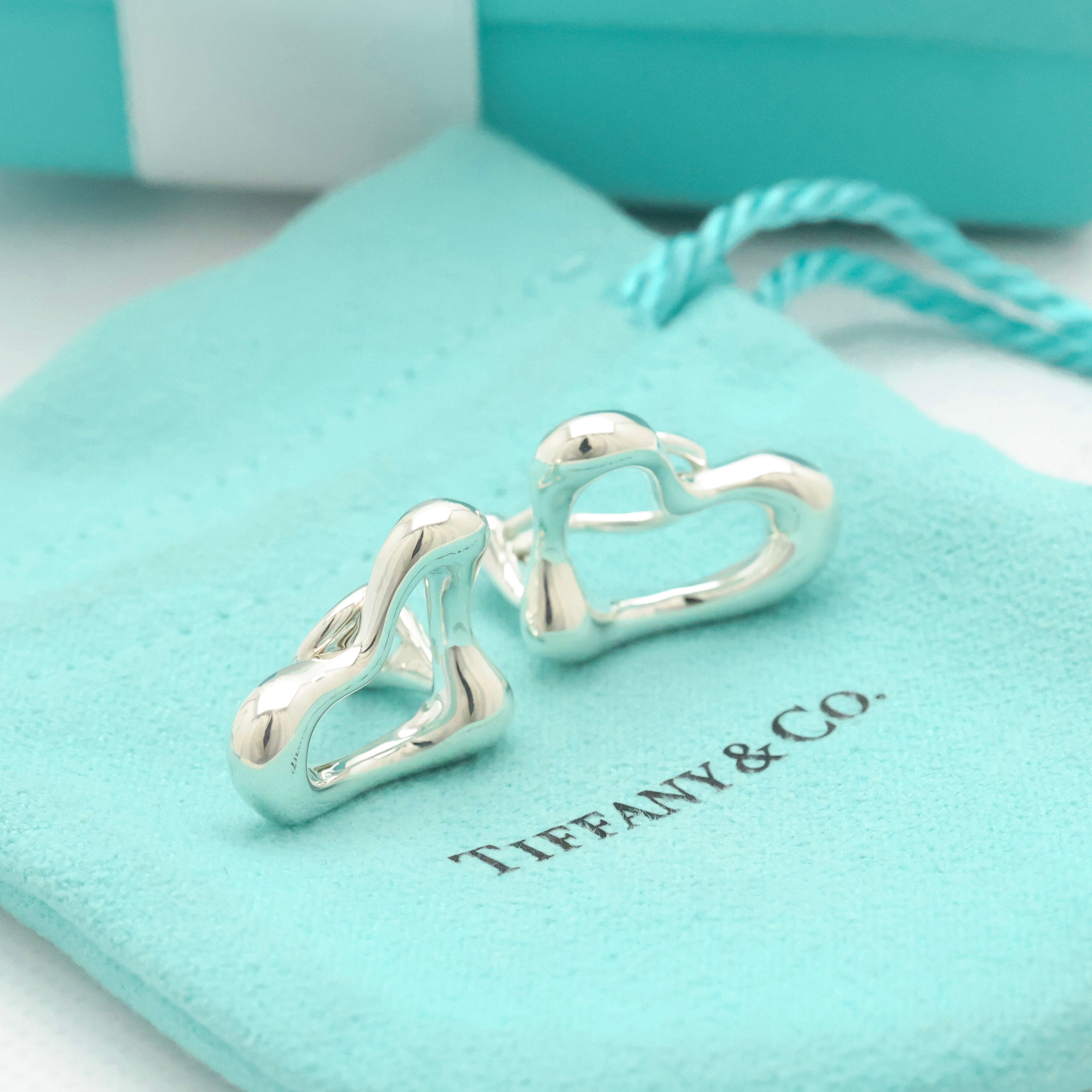 TIFFANY&Co. オープンハート エルサペレッティ クリップ イヤリング AG925