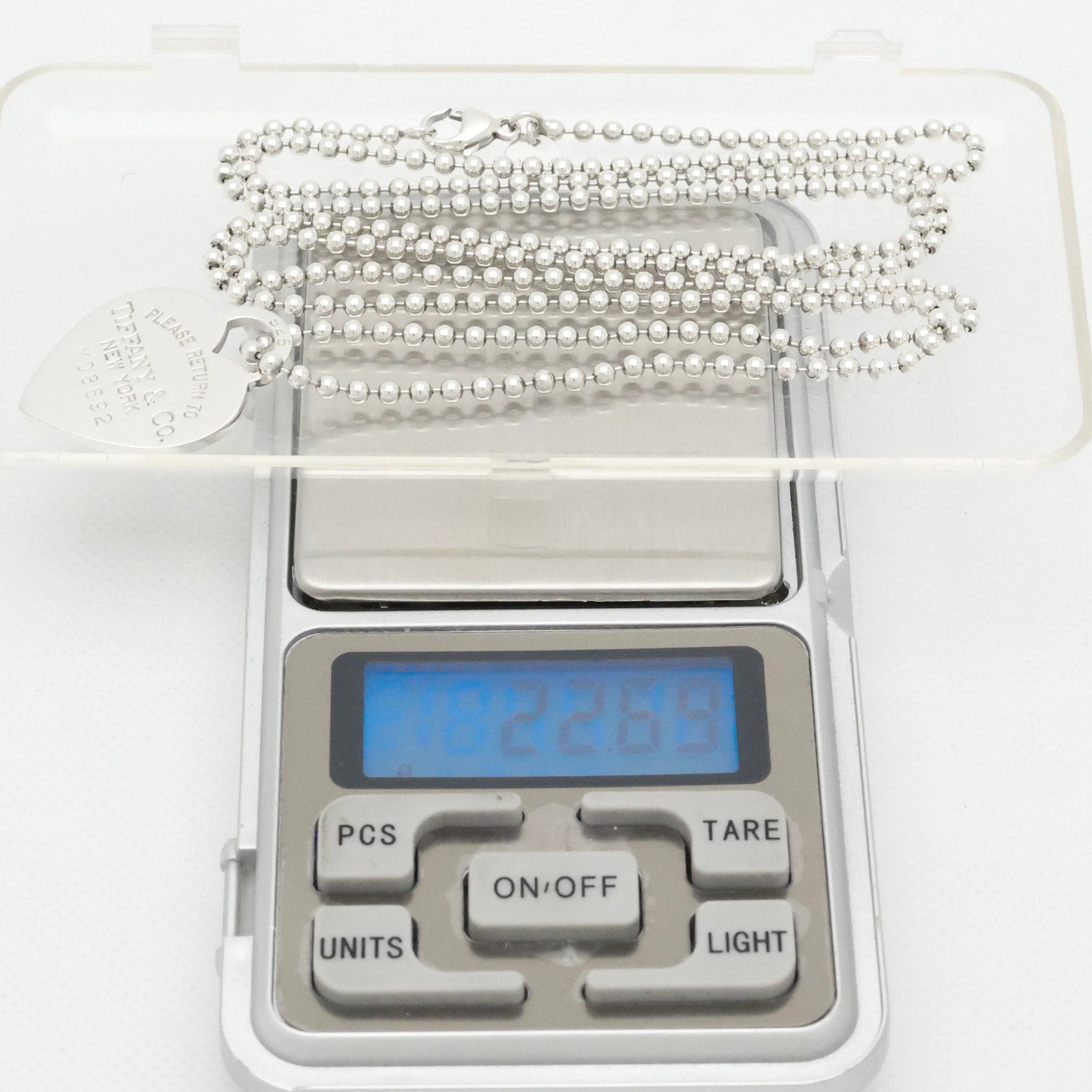 TIFFANY&Co. リターントゥ ティファニー ハート タグ ボール チェーン ネックレス AG925