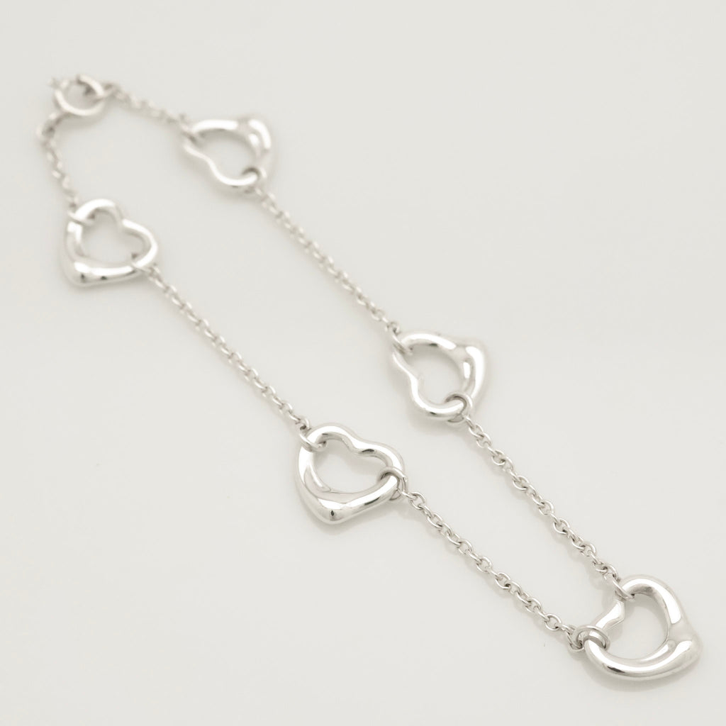 TIFFANY&Co. ファイブ トリプル オープンハート エルサペレッティ ブレスレット AG925