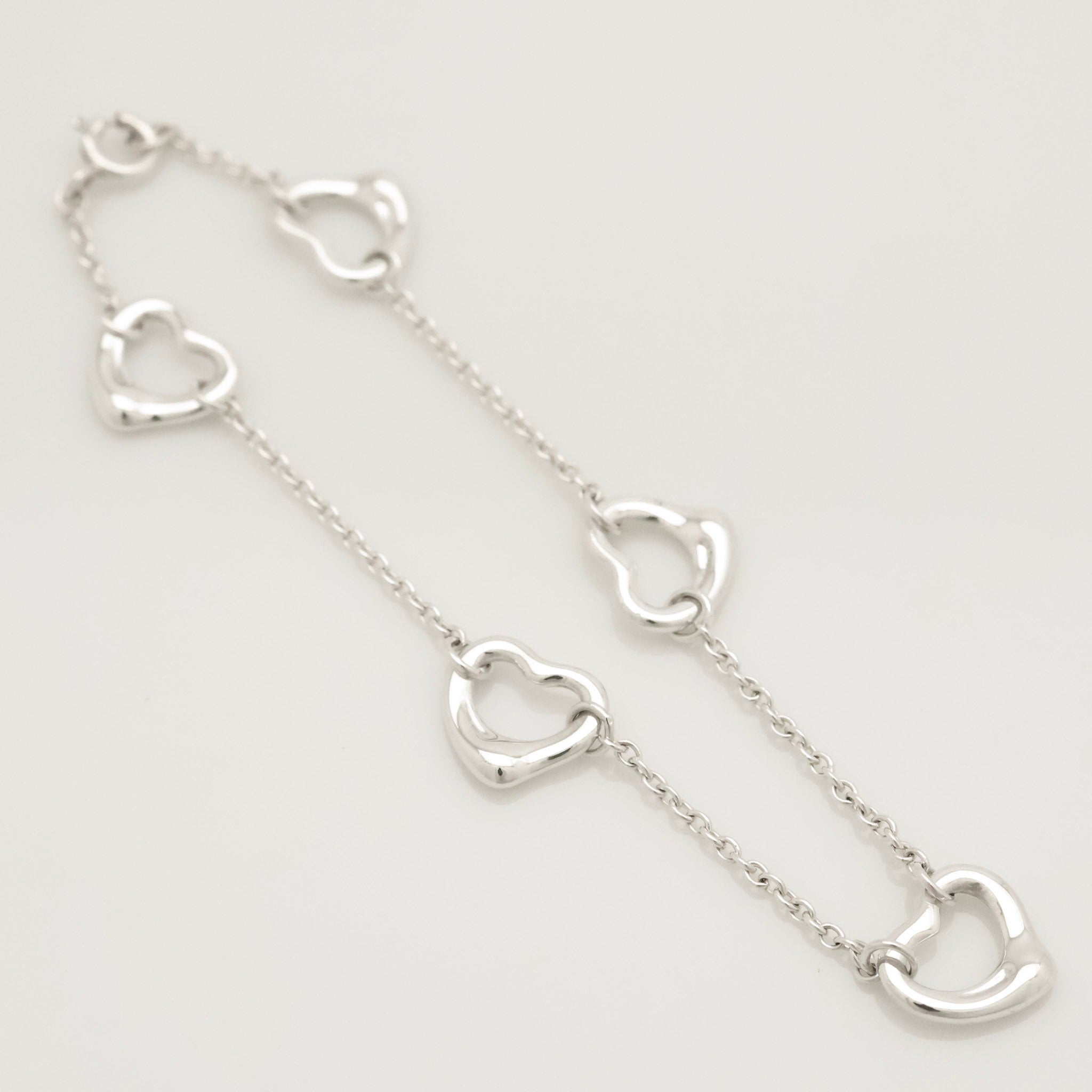 TIFFANY&Co. ファイブ トリプル オープンハート エルサペレッティ ブレスレット AG925