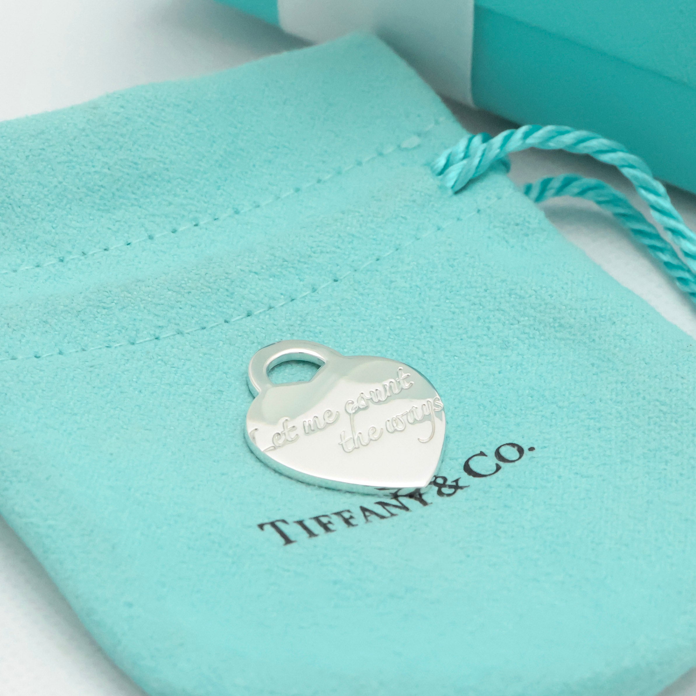 TIFFANY&Co. ノーツ ハートタグ ペンダント チャーム AG925