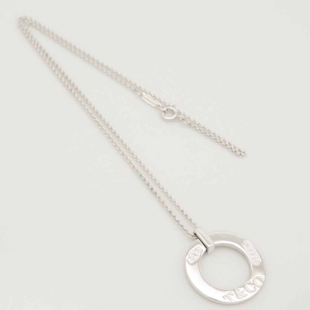 Tiffany & Co. 1837 Round Circle Necklace Sterling Silver 925