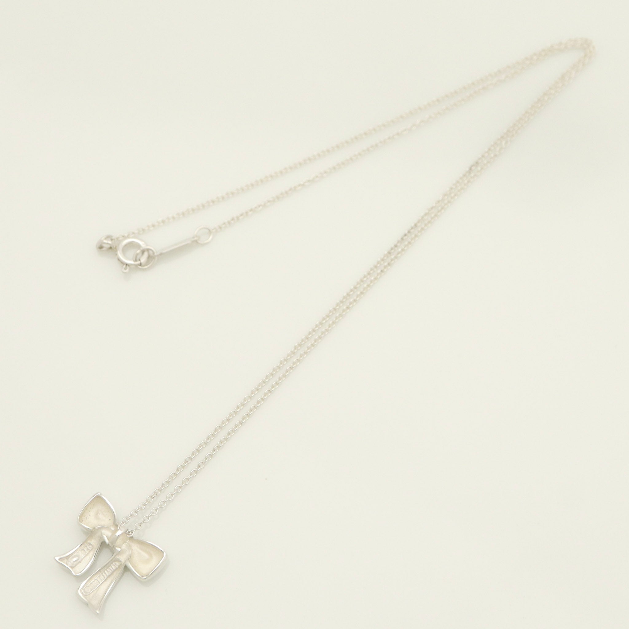 TIFFANY&Co. ミニ リボン ネックレス AG925