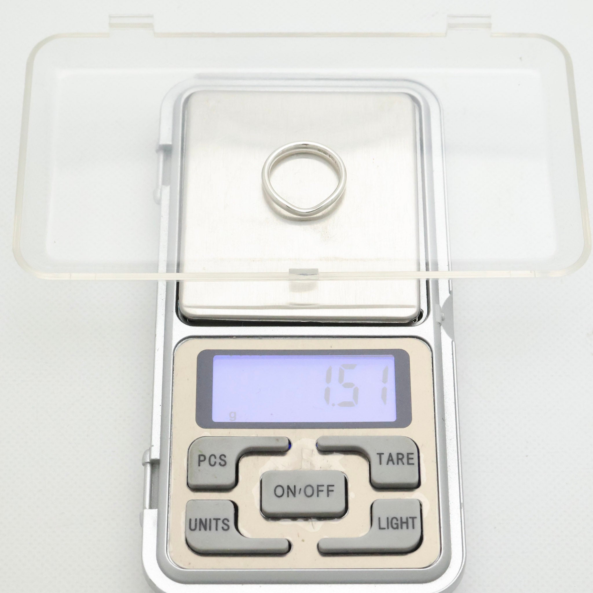 Tiffany & Co. Elsa Peretti Curved Ring Sterling Silver 925 