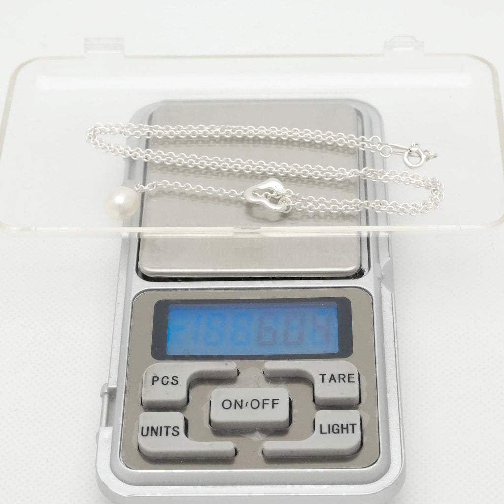 TIFFANY&Co. エルサ ペレッティ オープンハート ラリアット フレッシュウォーター パール ネックレス AG925