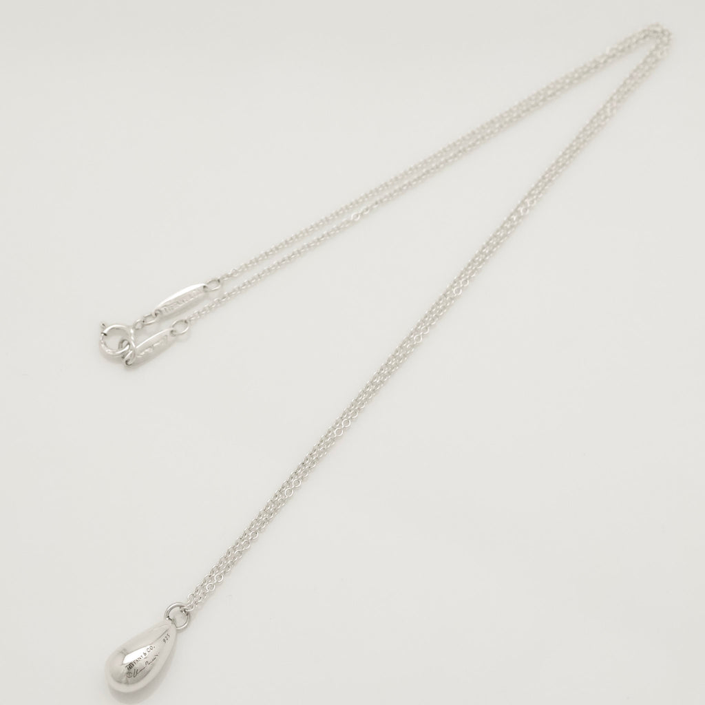 Tiffany & Co. Peretti Teardrop Necklace Pendant  Sterling Silver 925