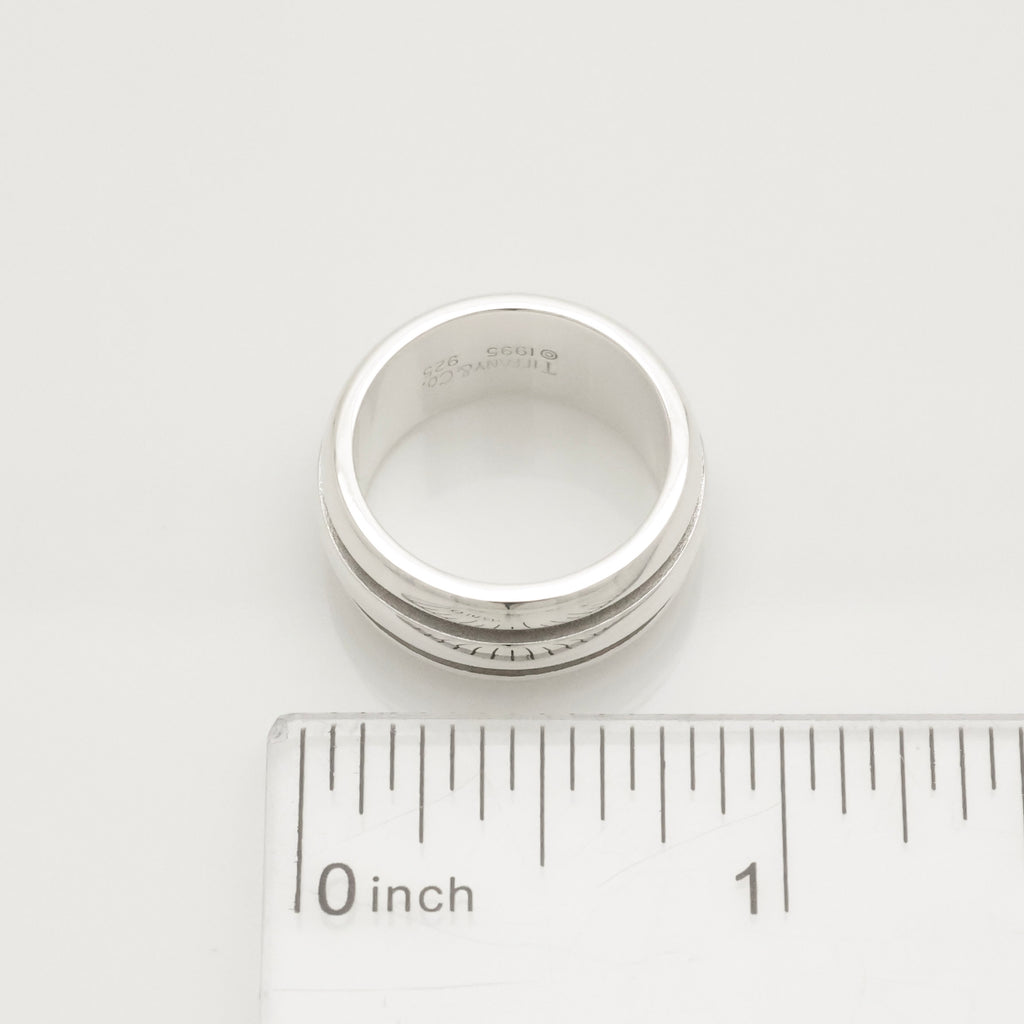 TIFFANY&Co. アトラス グルーブド ダブル ライン リング 10 号 AG925