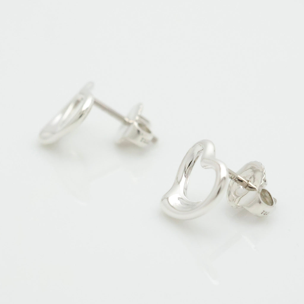 TIFFANY&Co.  オープンハート エルサペレッティ スタッド ピアス AG925