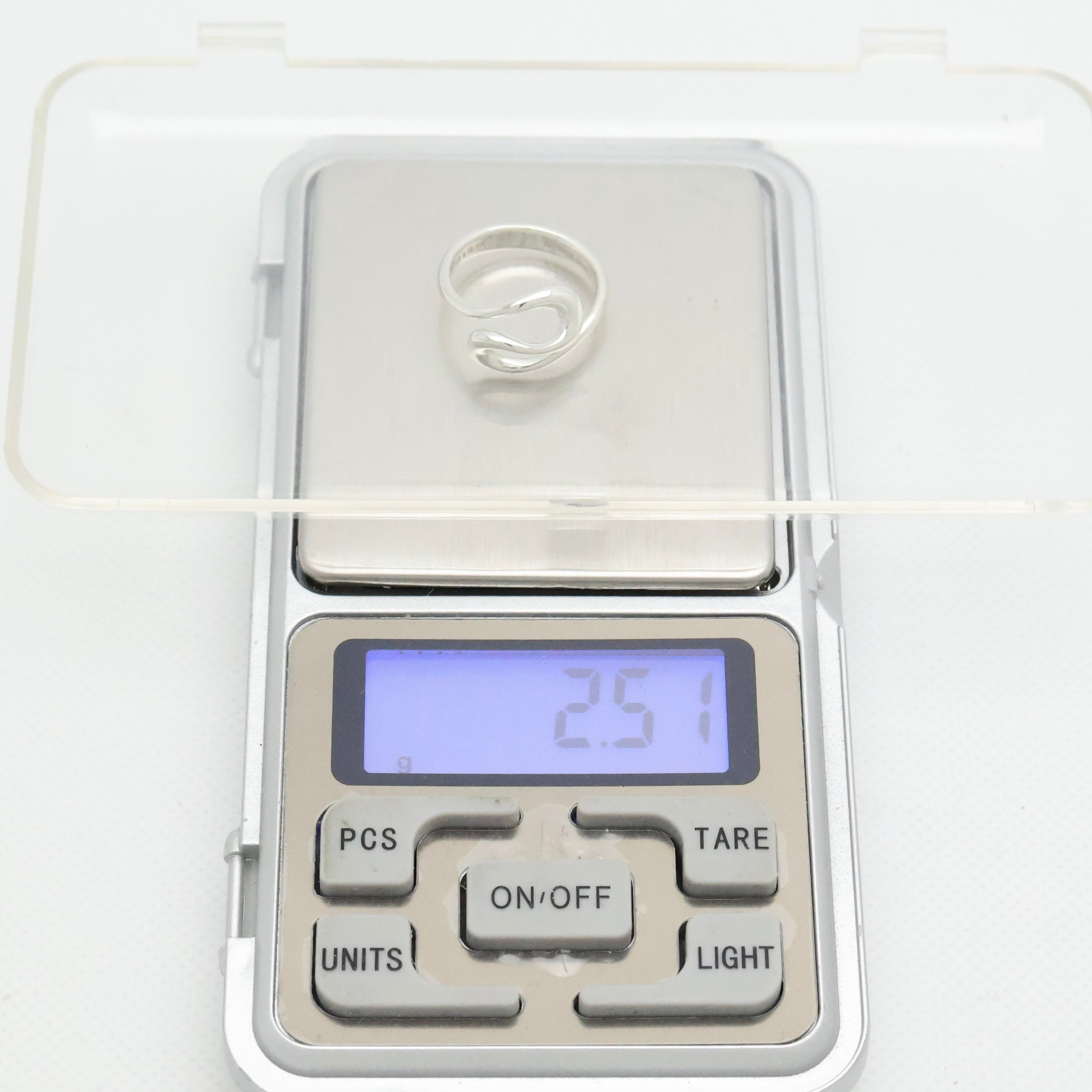 Tiffany & Co. Elsa Peretti Open Wave Ring Sterling Silver 925 