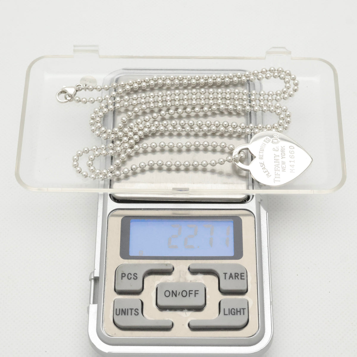 TIFFANY&Co. リターントゥ ティファニー ハート タグ ボール チェーン ネックレス AG925