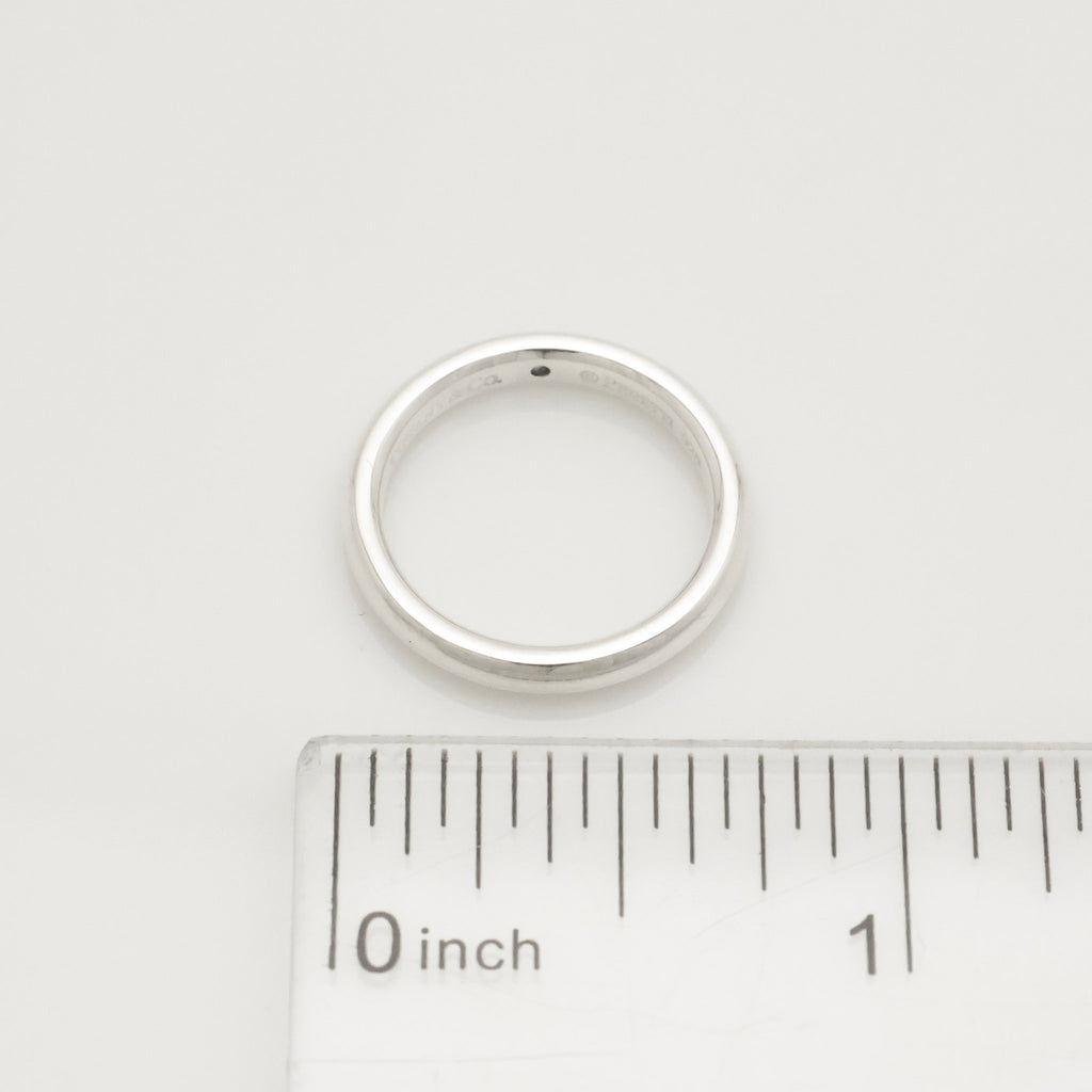 Tiffany & Co. Sapphire Stacking Band Ring Size 4.25-4.5 Sterling Silver 925