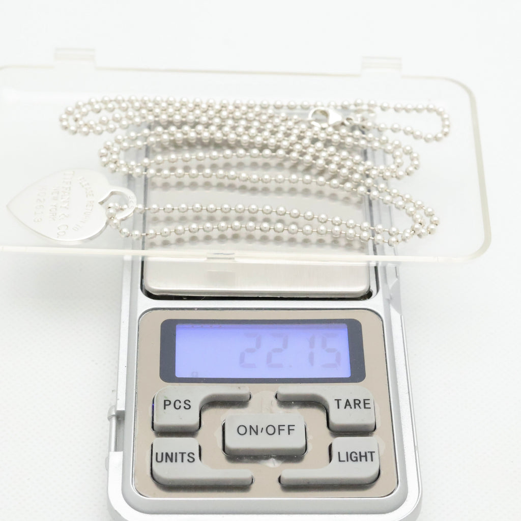 TIFFANY&Co. リターントゥ ティファニー ハート タグ ボール チェーン ネックレス AG925
