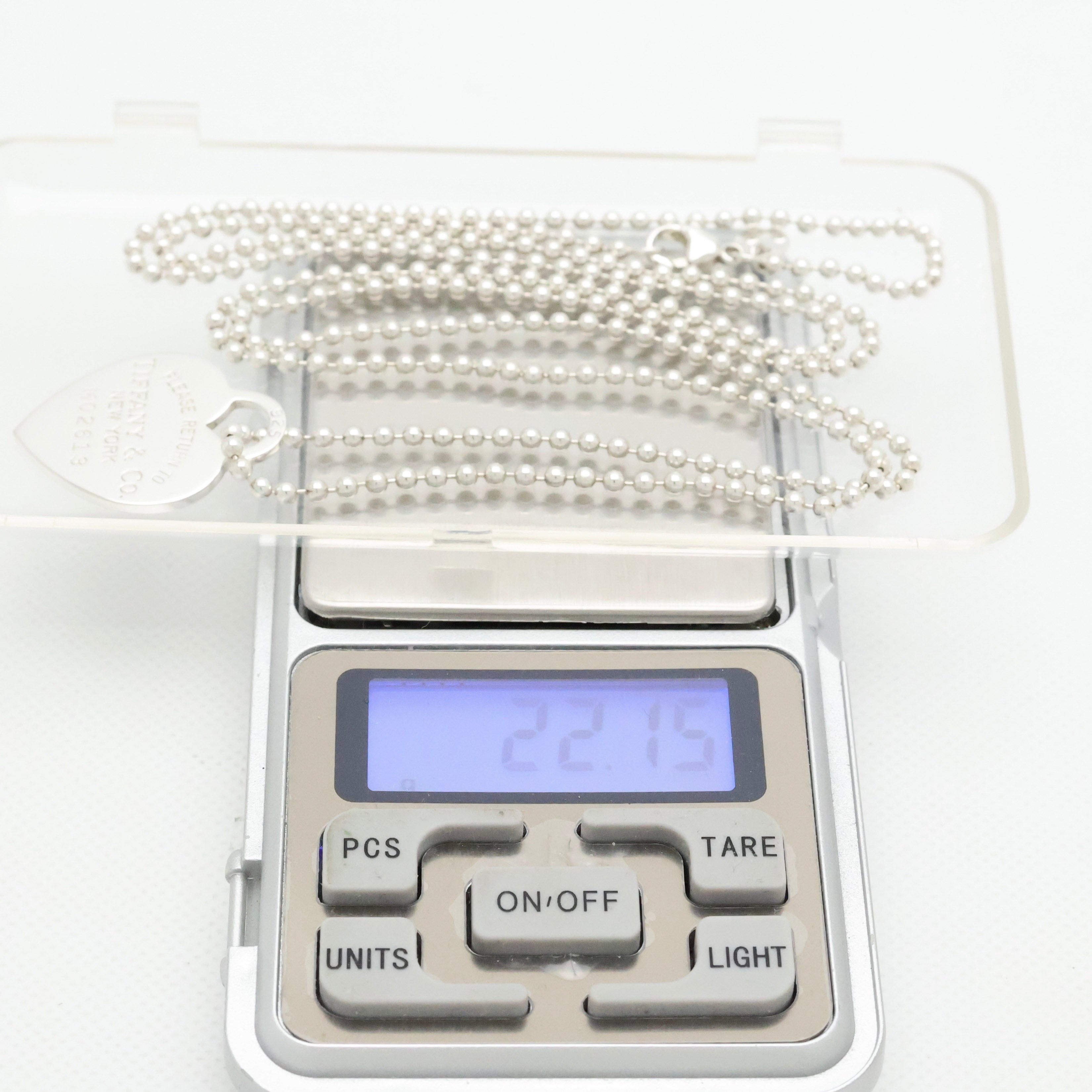 TIFFANY&Co. リターントゥ ティファニー ハート タグ ボール チェーン ネックレス AG925