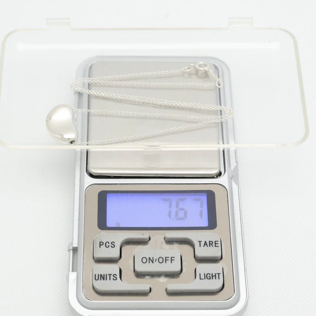  Tiffany & Co. Peretti Large  Bean Necklace  Sterling Silver 925 