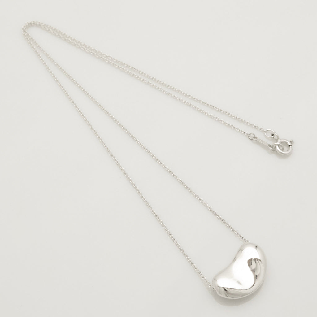  Tiffany & Co. Peretti Large  Bean Necklace  Sterling Silver 925 