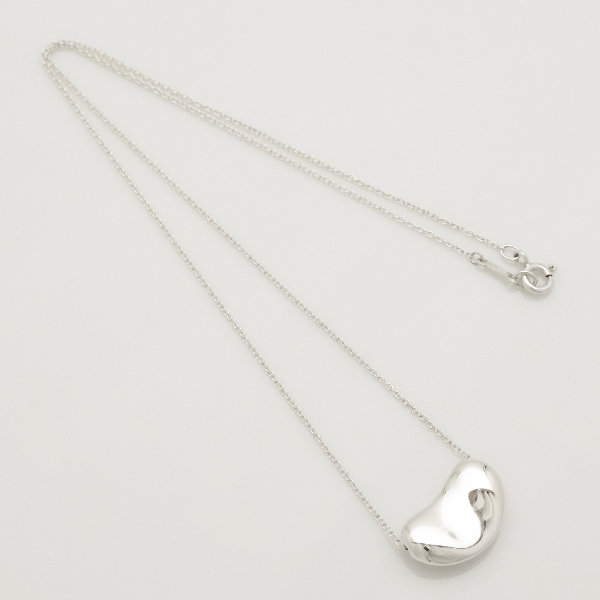  Tiffany & Co. Peretti Large  Bean Necklace  Sterling Silver 925 