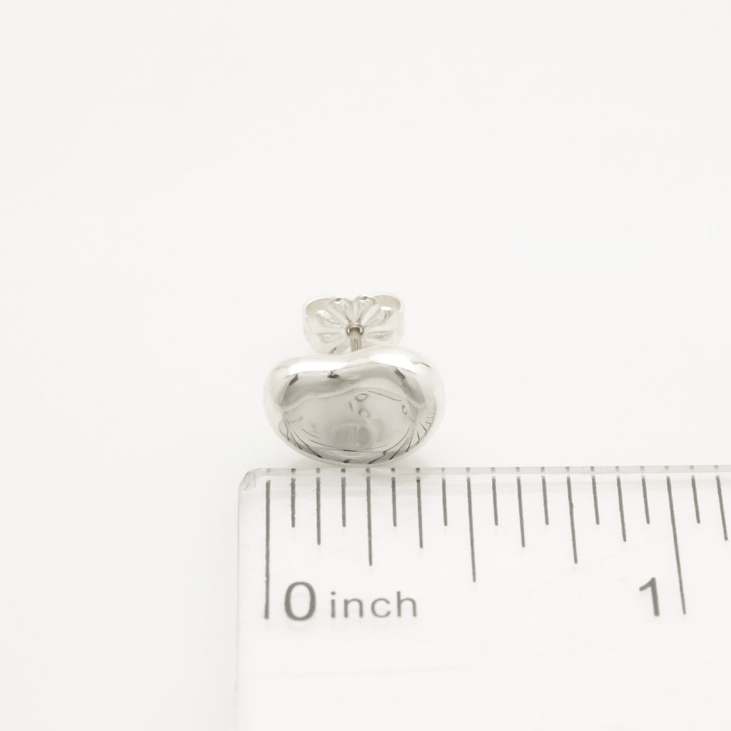 Tiffany & Co. Elsa Peretti Bean Design Earrings Sterling Silver 925