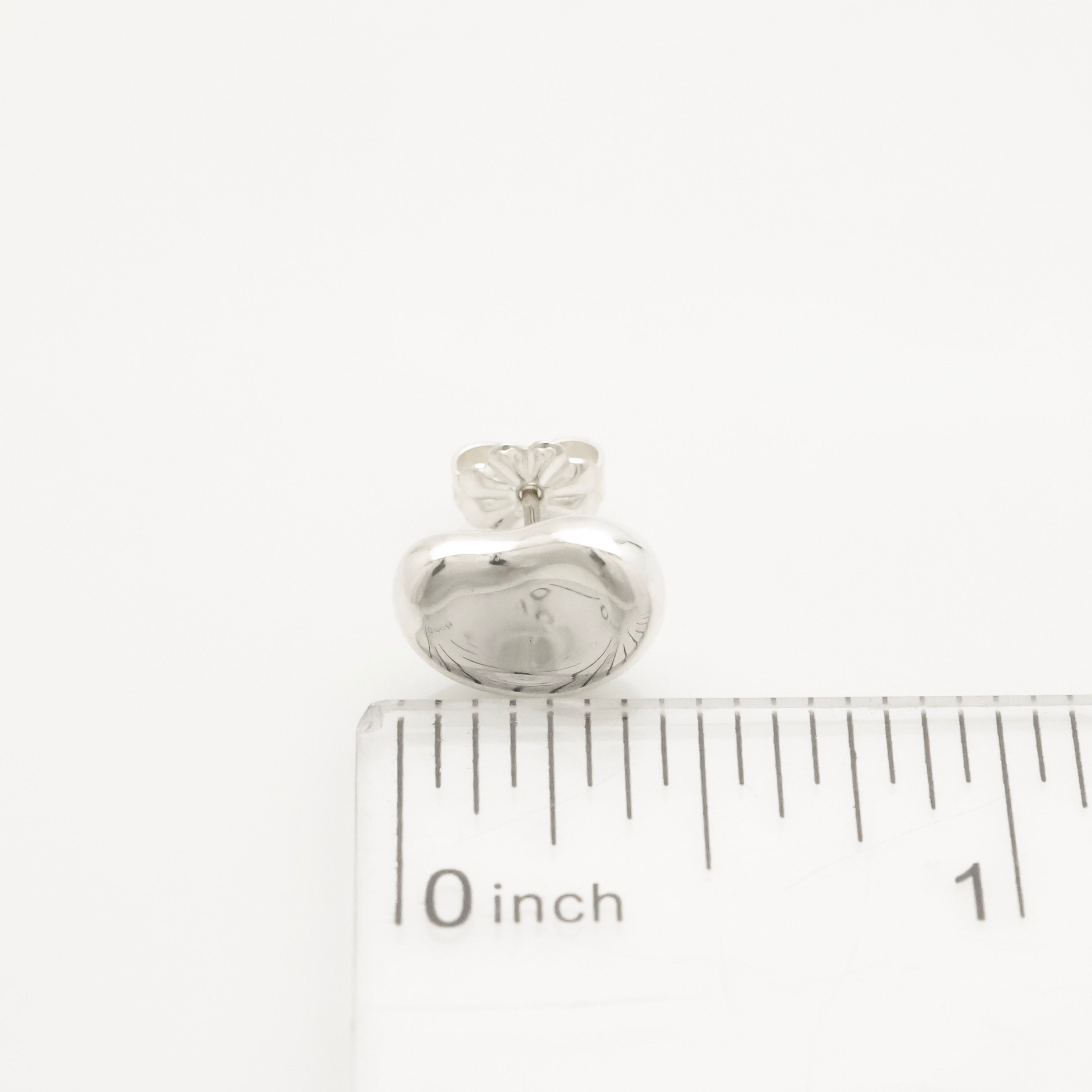Tiffany & Co. Elsa Peretti Bean Design Earrings Sterling Silver 925