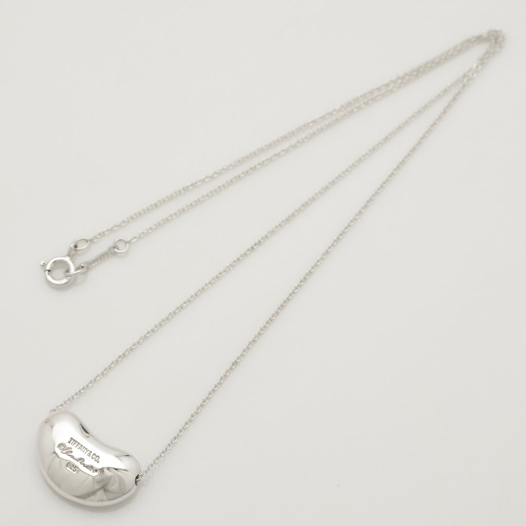  Tiffany & Co. Peretti Large  Bean Necklace  Sterling Silver 925 