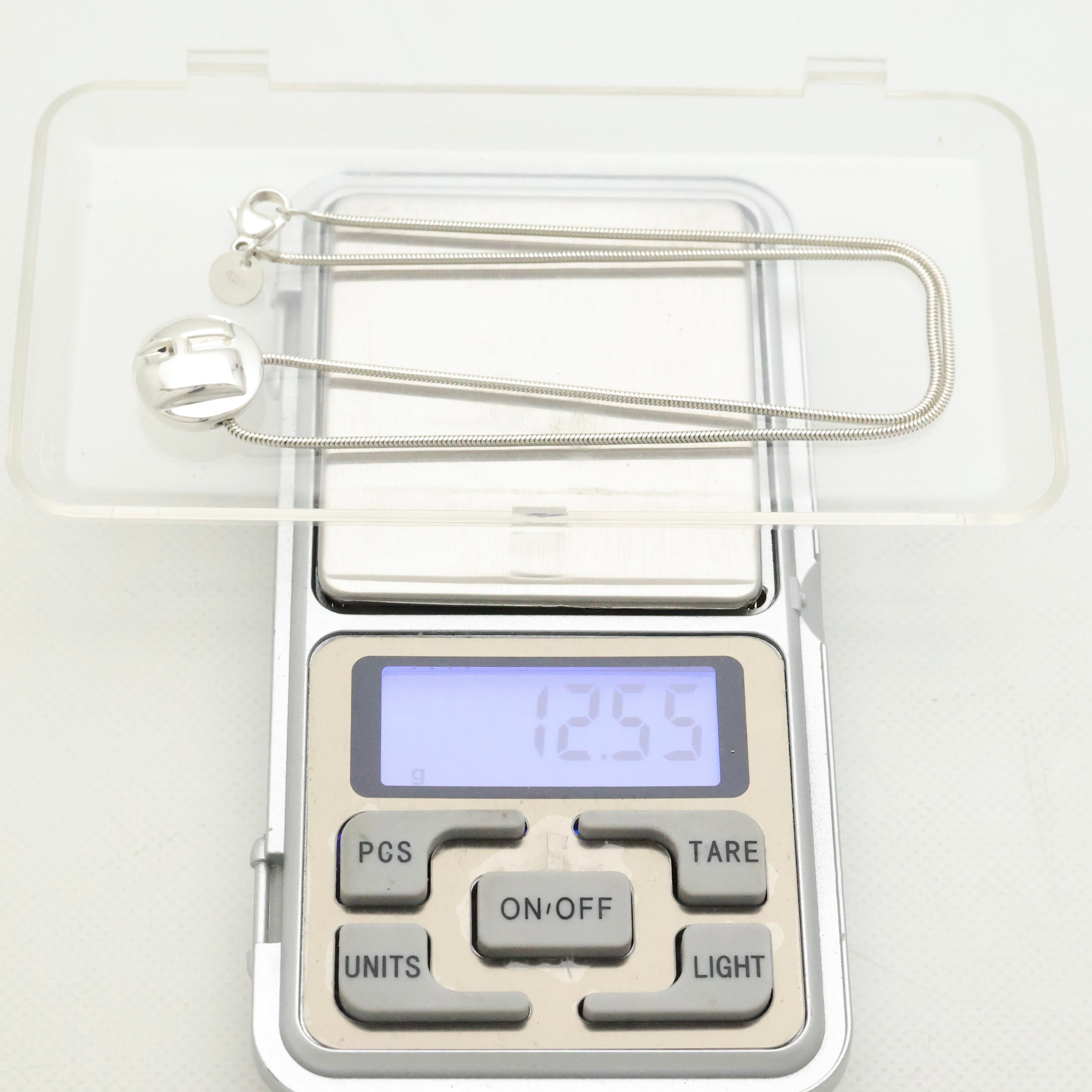 TIFFANY&Co. イニシャル レター H ラウンド スネーク チェーン ネックレス AG925