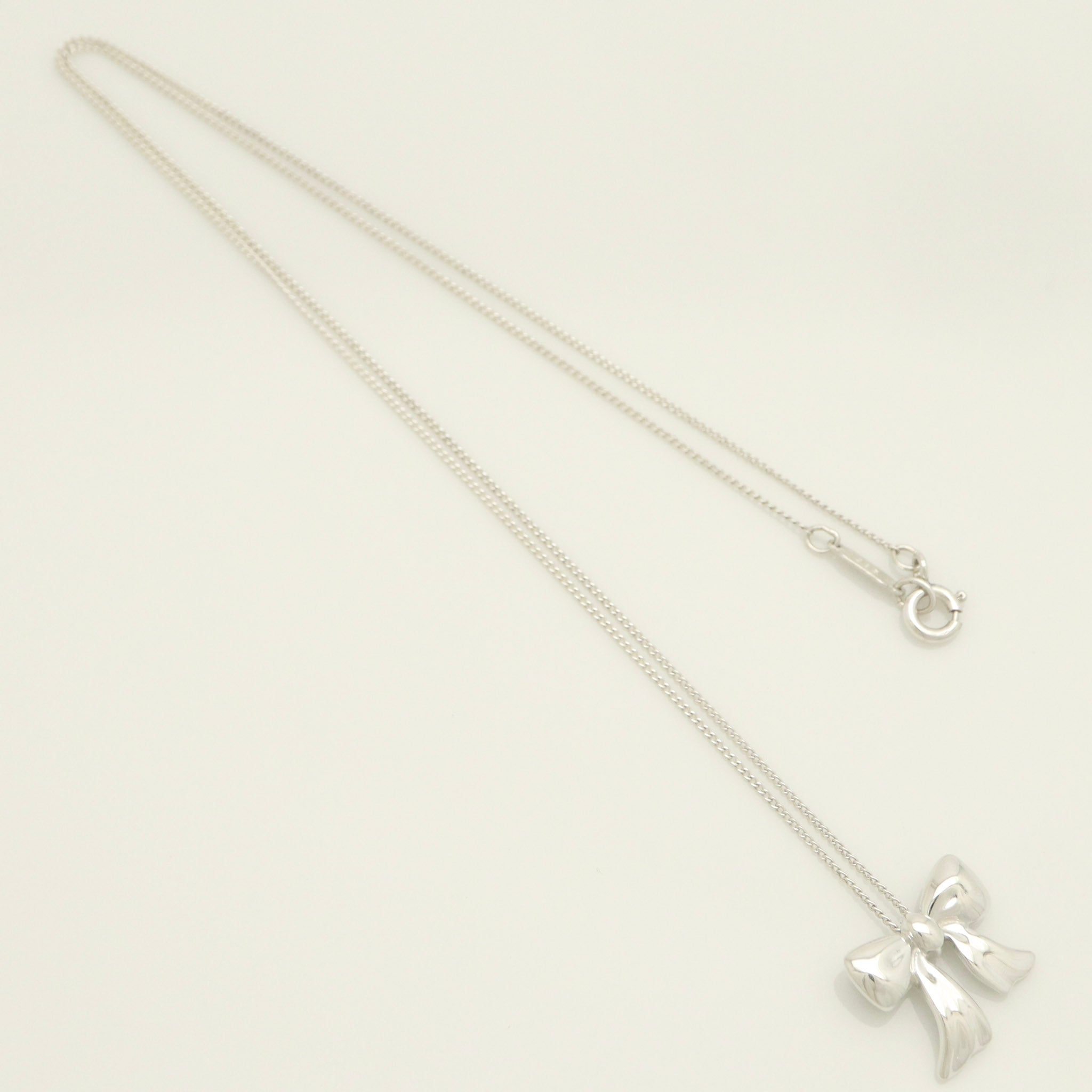 TIFFANY&Co. ミニ リボン ネックレス AG925