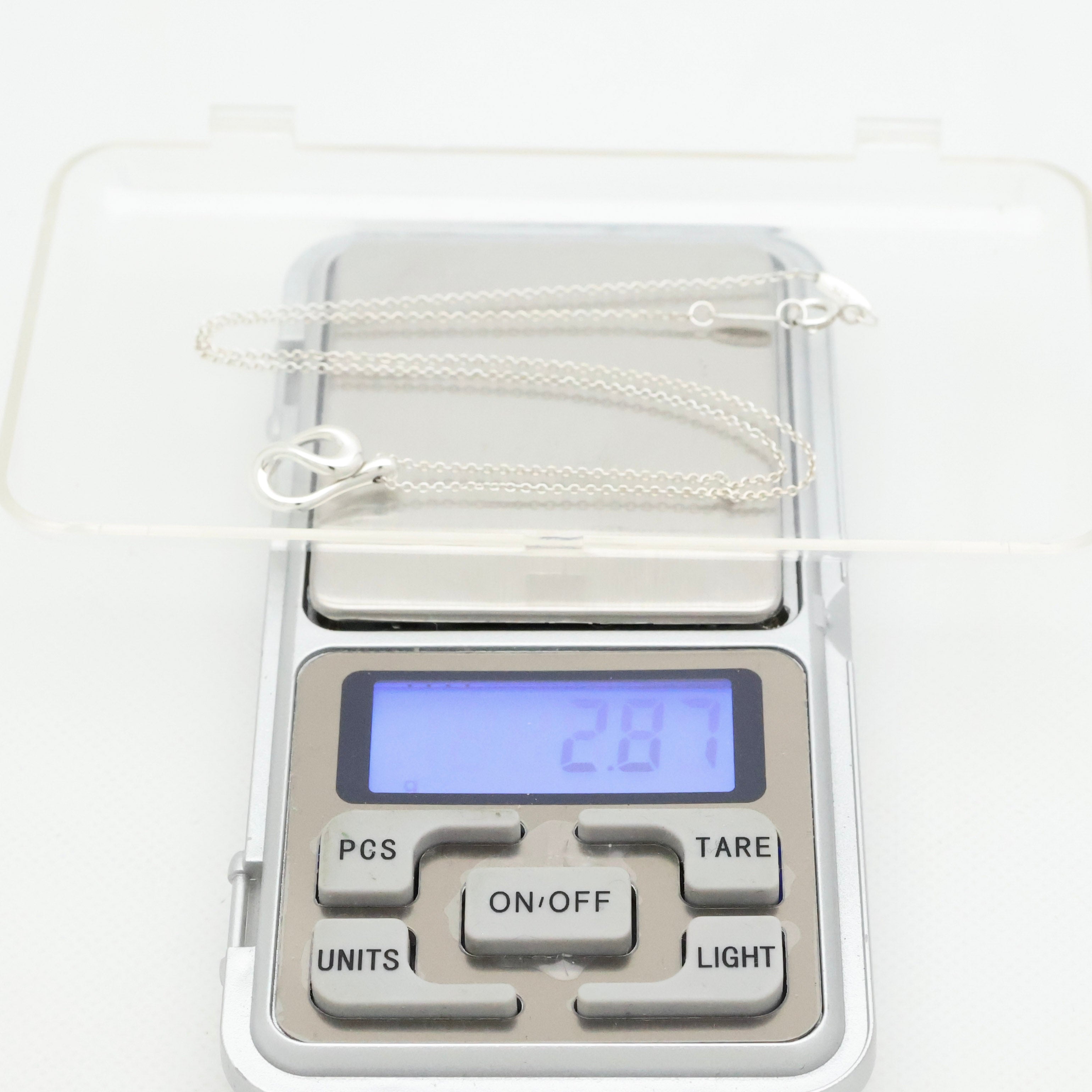 Tiffany & Co. Puff Heart Pendant Necklace Sterling Silver 925