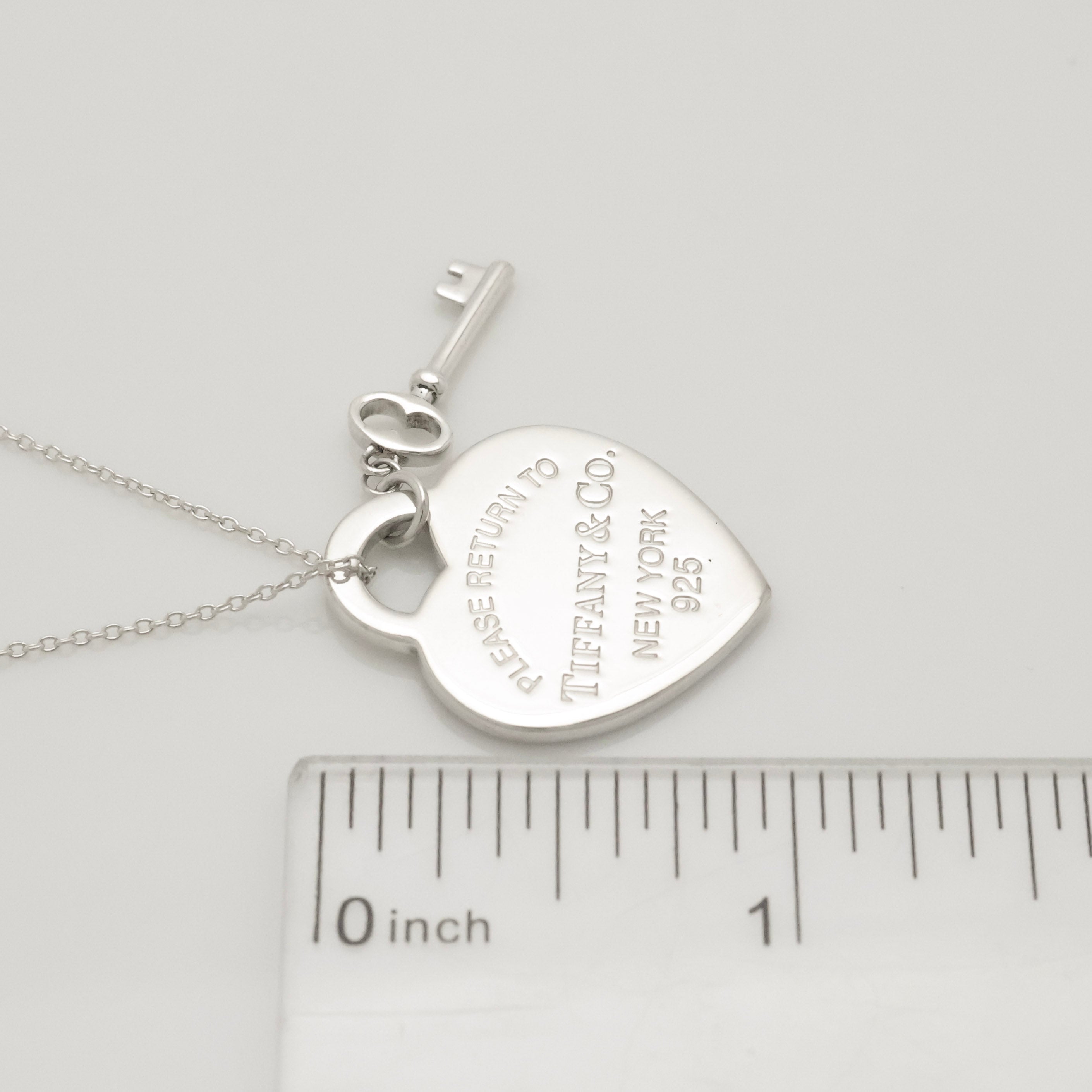 TIFFANY&Co. リターントゥ ティファニー ハート タグ キー ネックレス AG925