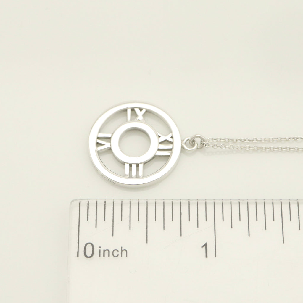  Tiffany & Co. Atlas Open Circle Necklace Sterling Silver 925