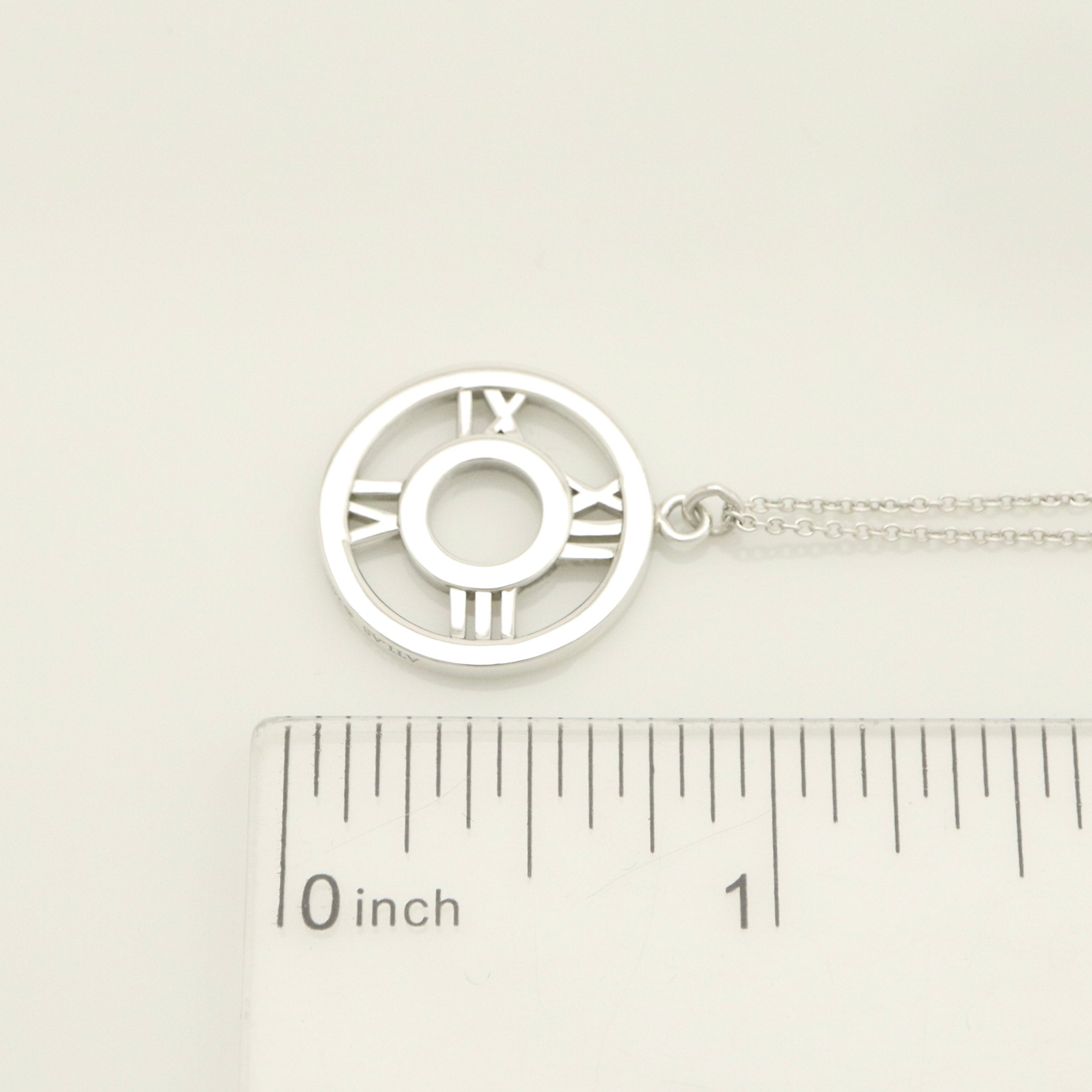  Tiffany & Co. Atlas Open Circle Necklace Sterling Silver 925