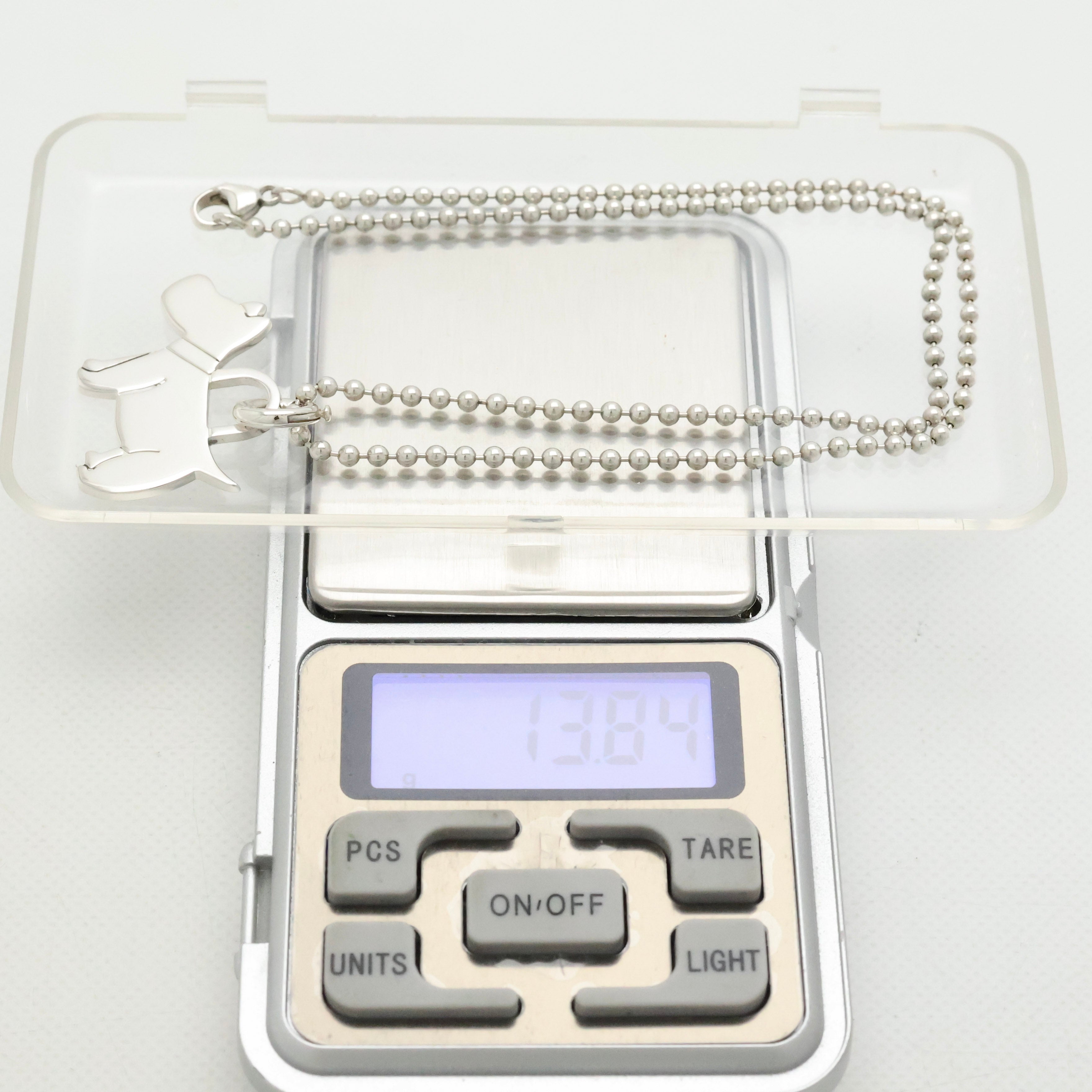Tiffany & Co. Scottie Terrier Dog Necklacce Sterling Silver 925