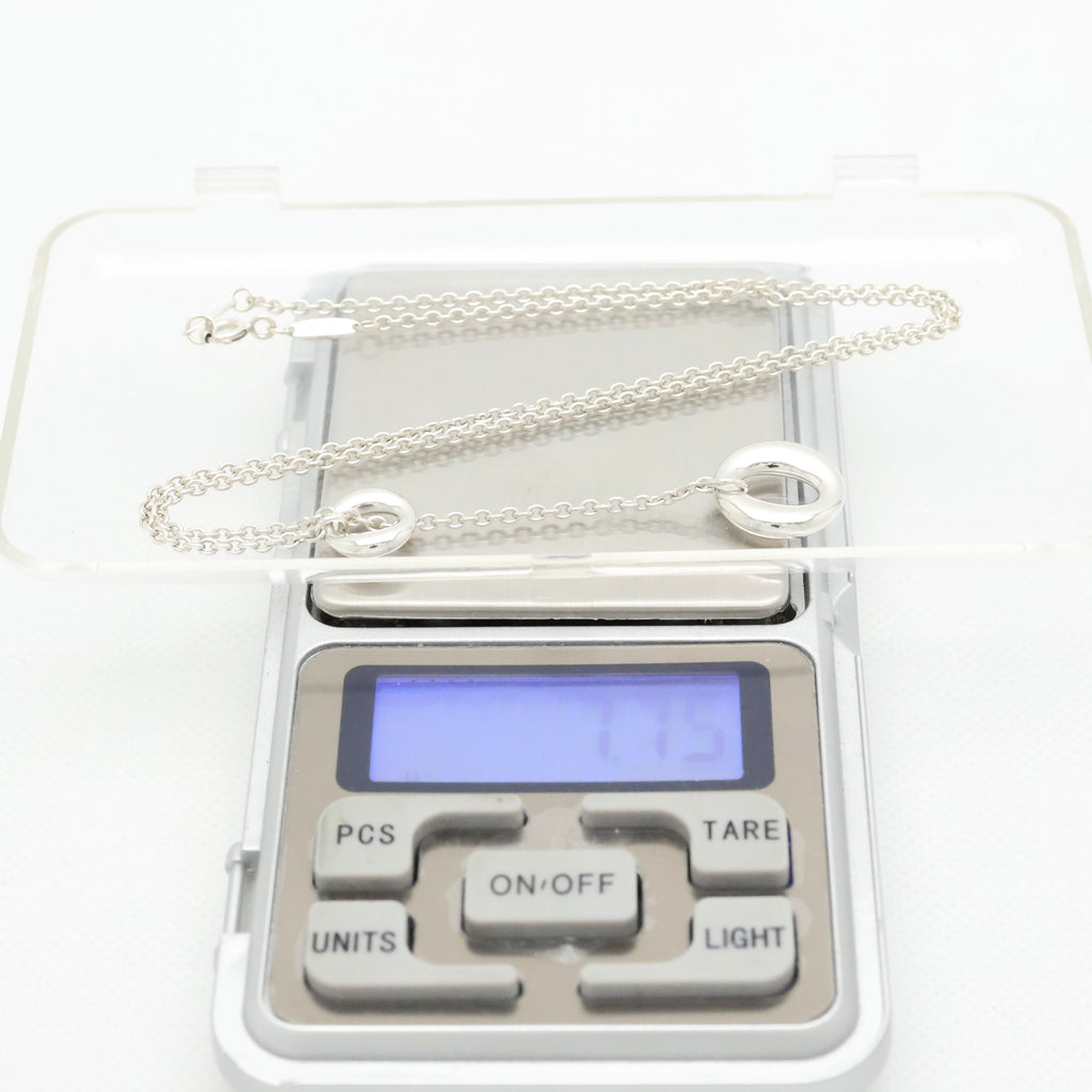 Tiffany & Co. Elsa Peretti Sevillana Lariat Necklace Sterling Silver 925