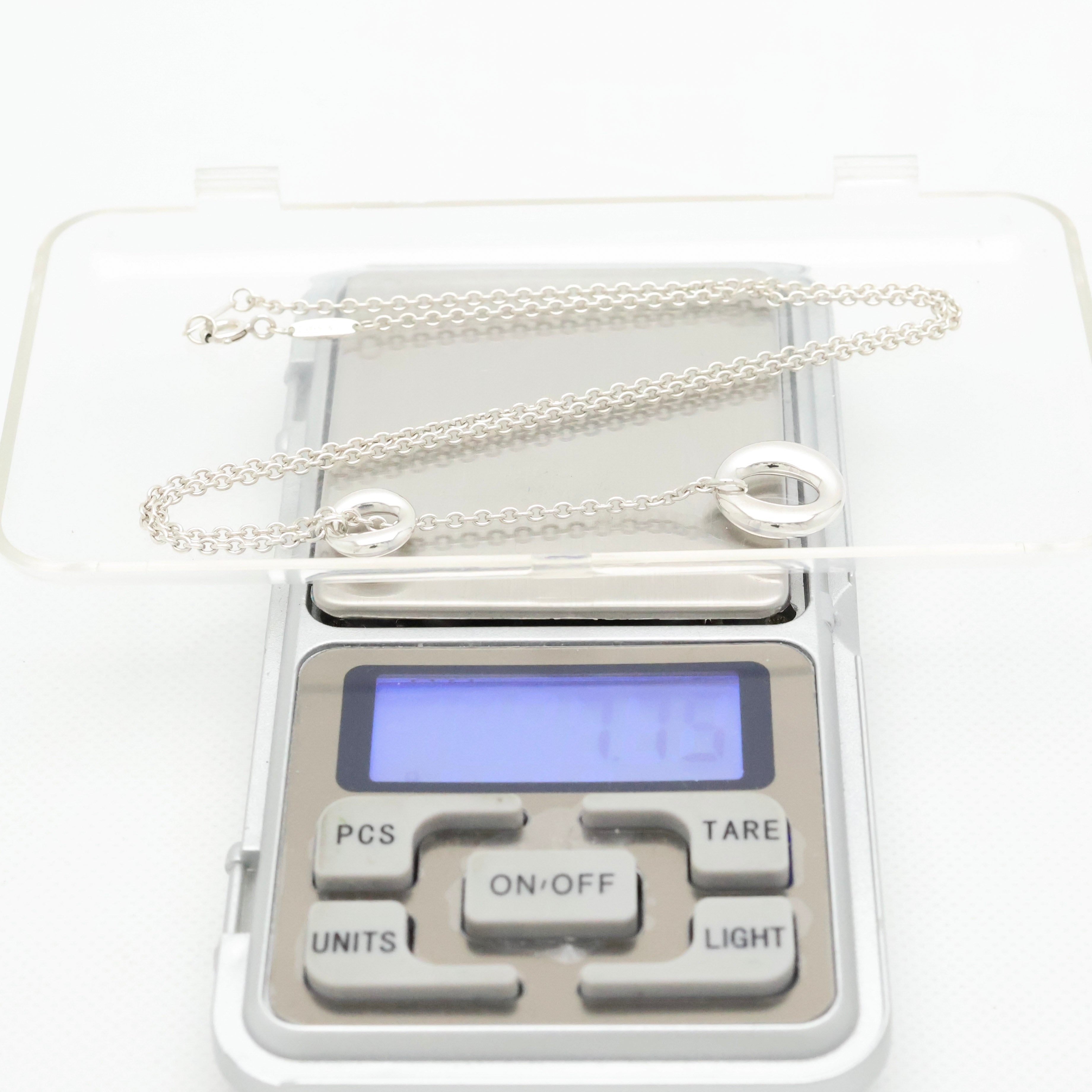 Tiffany & Co. Elsa Peretti Sevillana Lariat Necklace Sterling Silver 925