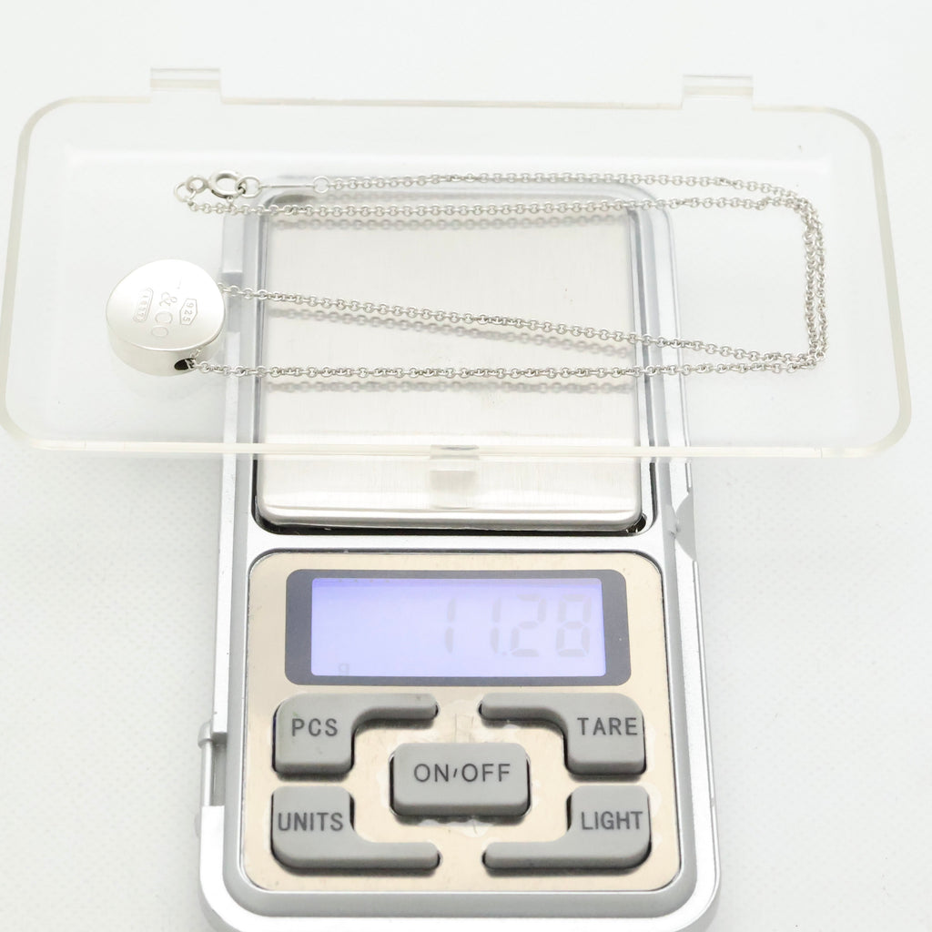 Tiffany & Co. 1837 Concave Circle Necklace Sterling Silver 925