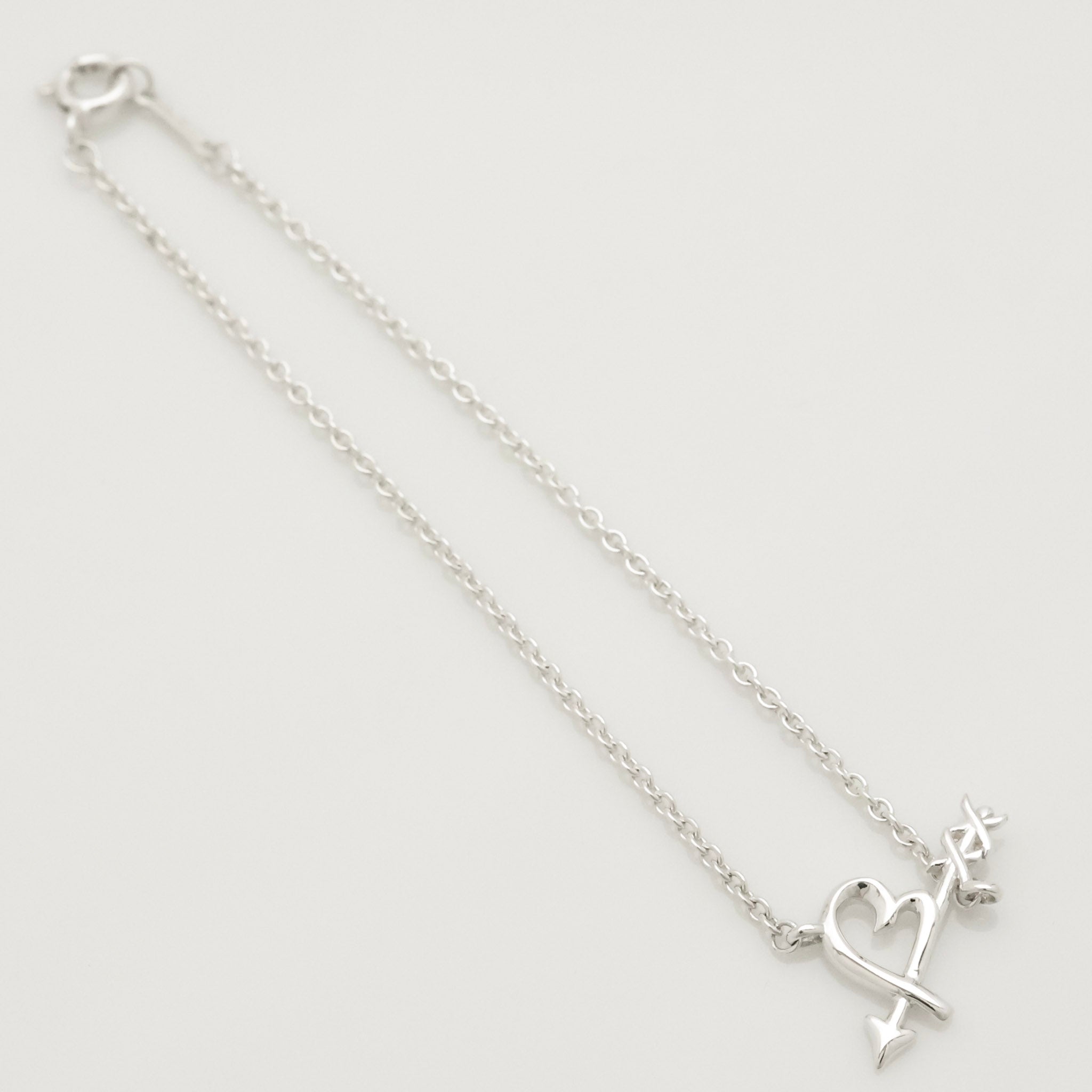 Tiffany & Co. Loving Heart Arrow Bracelet Sterling Silver 925