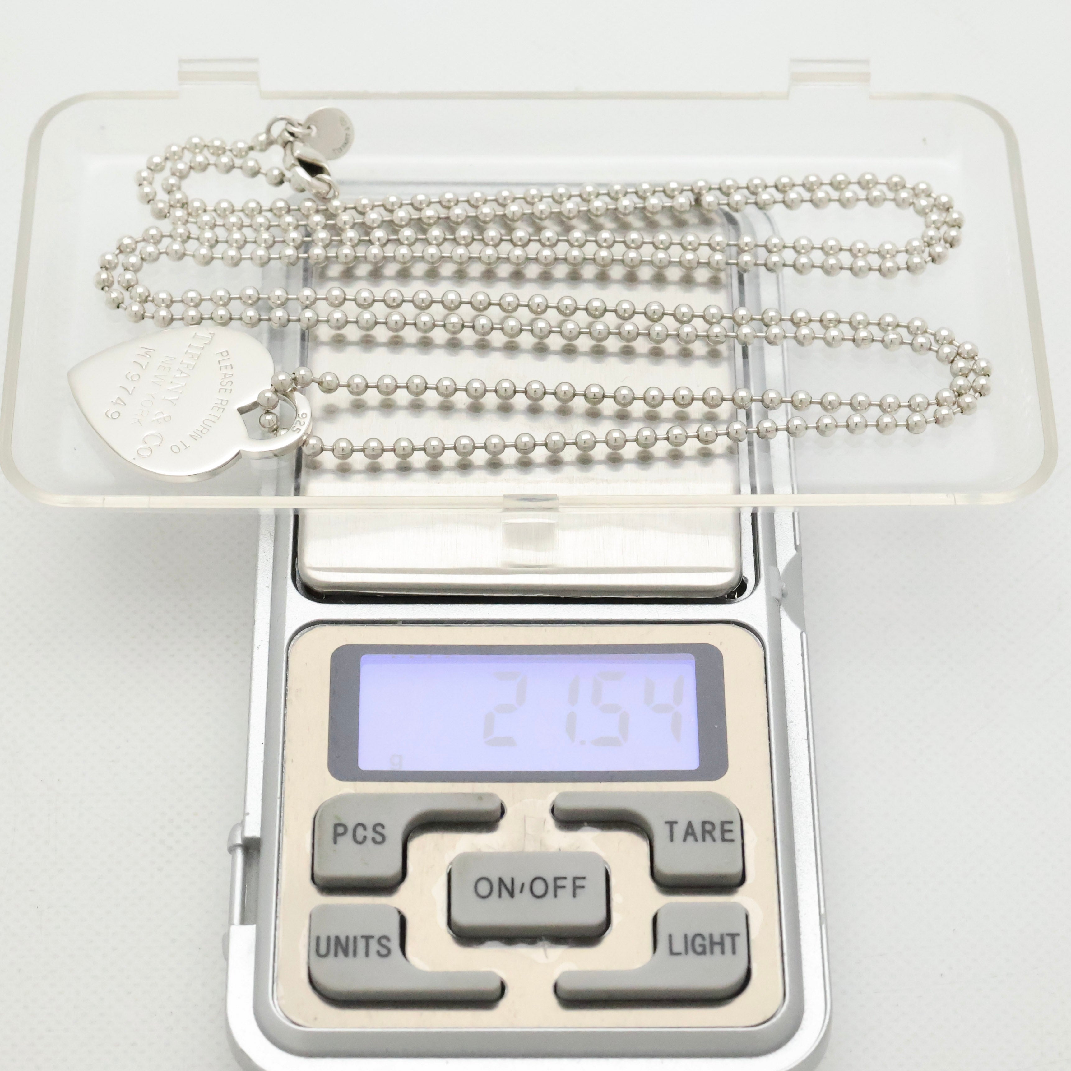 TIFFANY&Co. リターントゥ ティファニー ハート タグ ボール チェーン ネックレス AG925