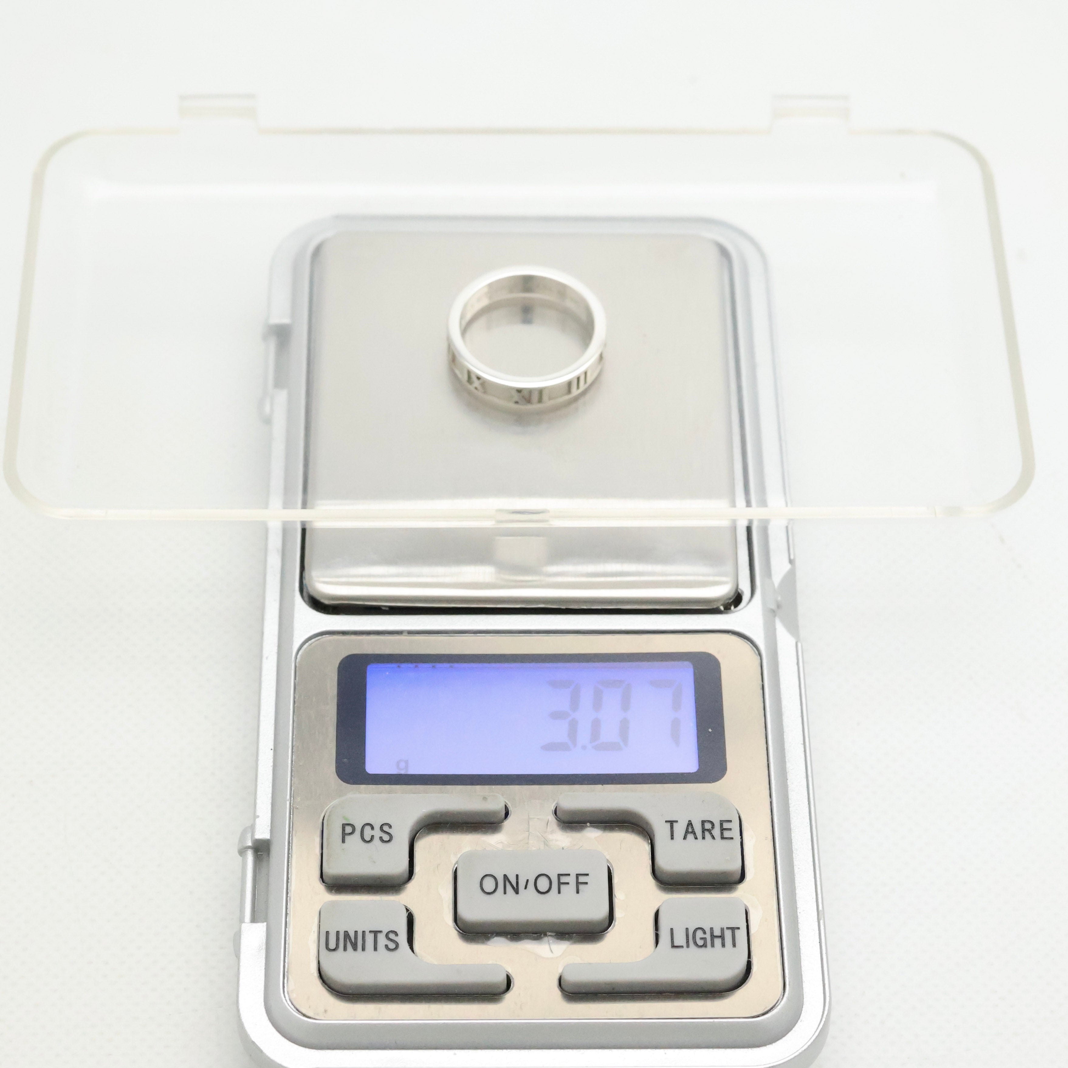 Tiffany & Co. Atlas Ring Size US 5.25 Sterling Silver 925