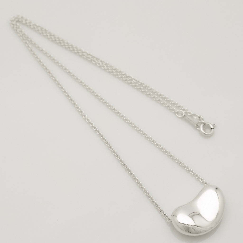  Tiffany & Co. Peretti Large Bean Necklace Sterling Silver 925 
