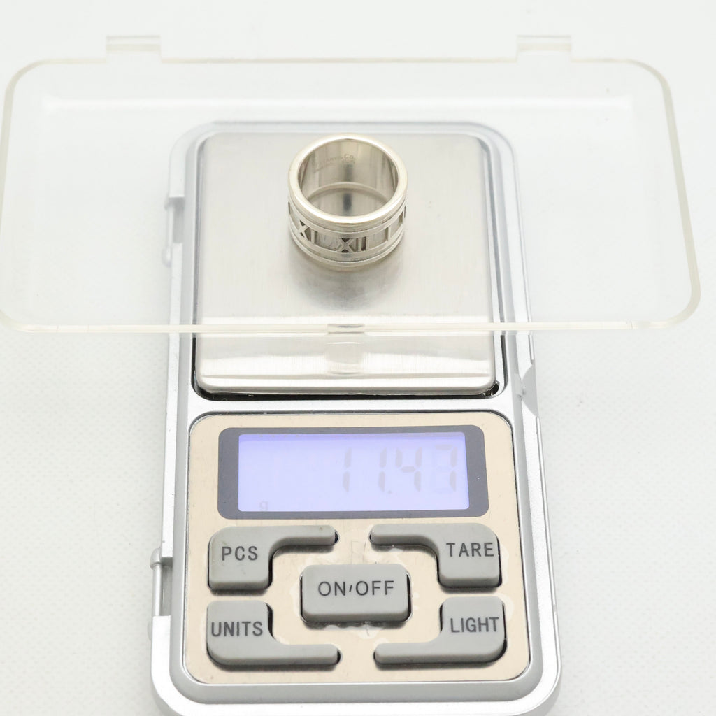 Tiffany & Co. Atlas Wide Ring Size 5.5- 5.75 Sterling Silver 925