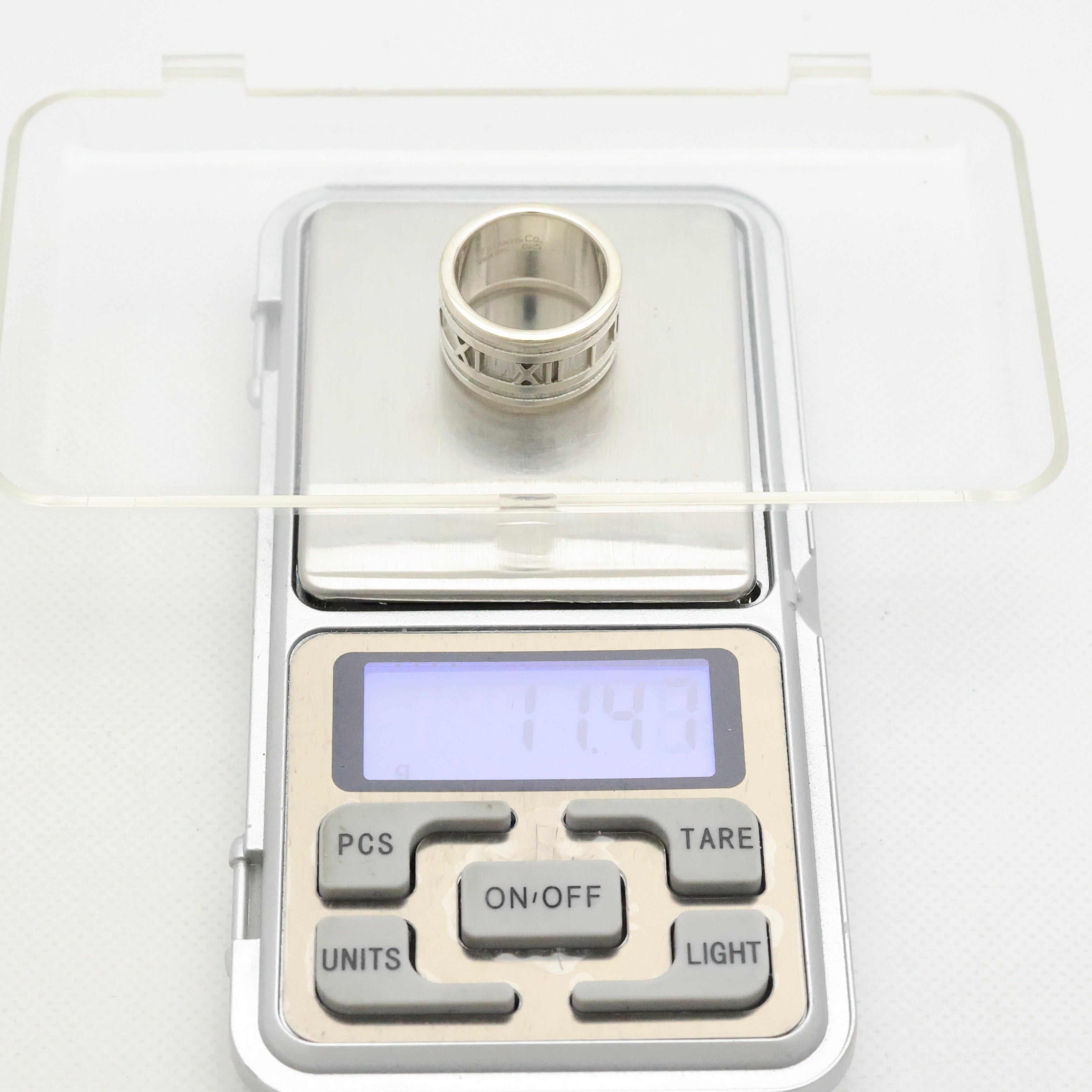 Tiffany & Co. Atlas Wide Ring Size 5.5- 5.75 Sterling Silver 925