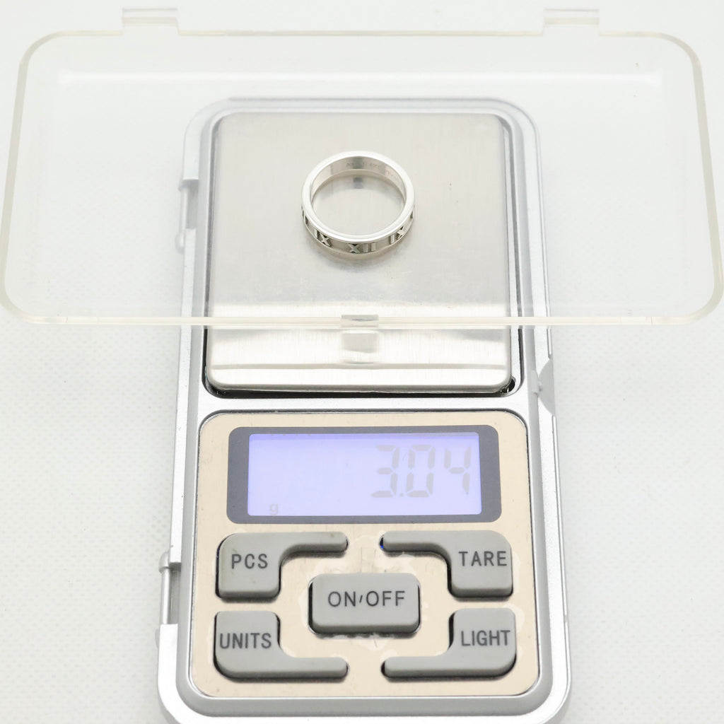 Tiffany & Co. Atlas Ring Size US 5.25 Sterling Silver 925